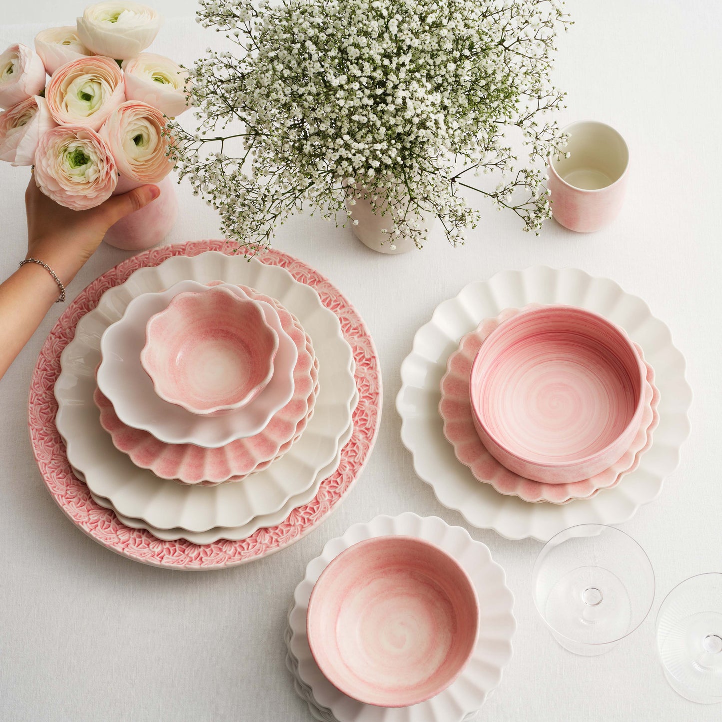 Oyster Bowl 13 cm / 30 cl Light Pink