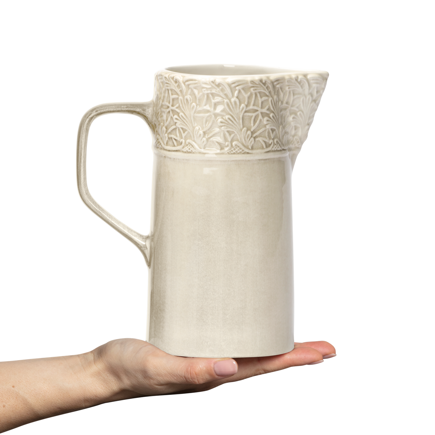 Lace Jug 120 cl Sand