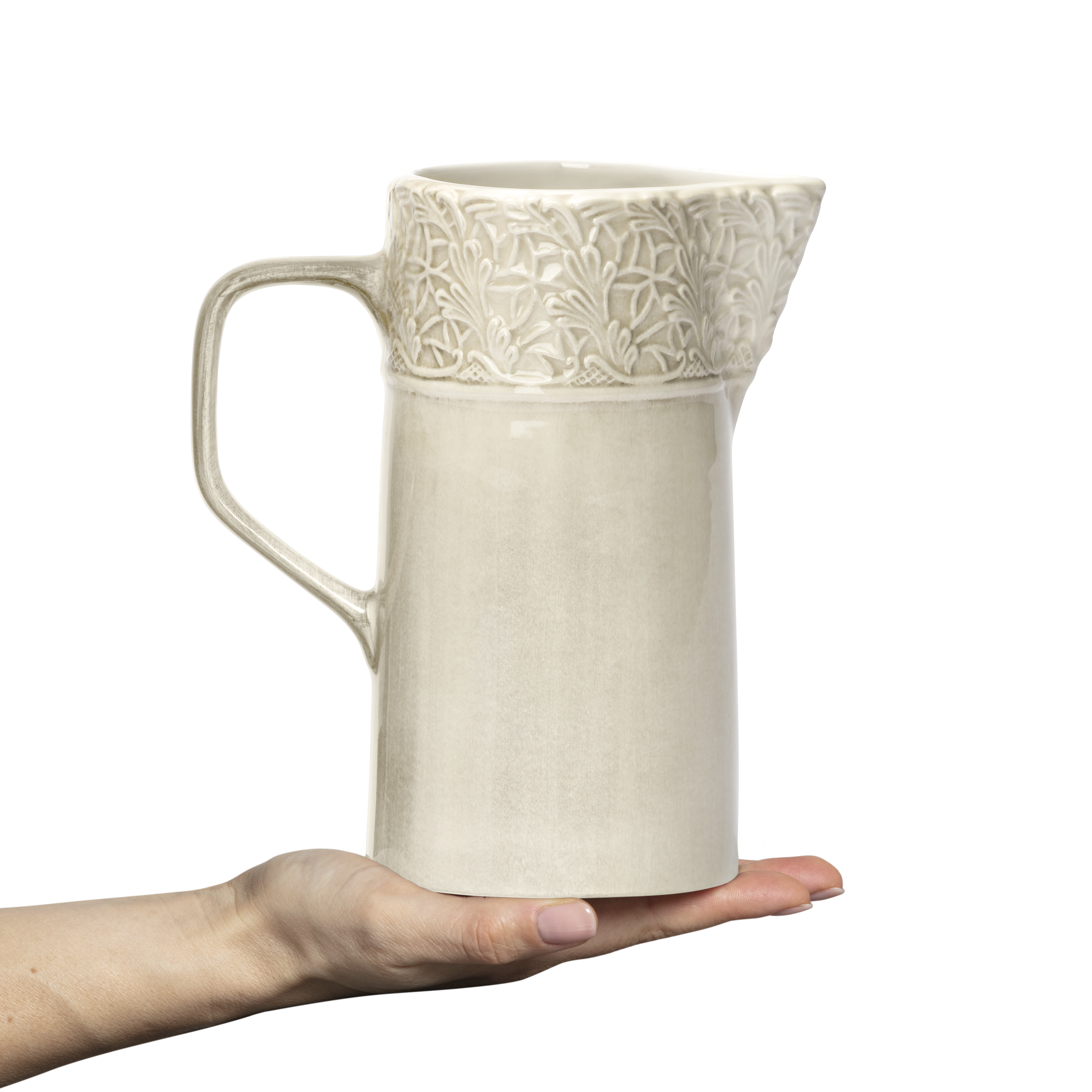 Lace Jug 120 cl Sand