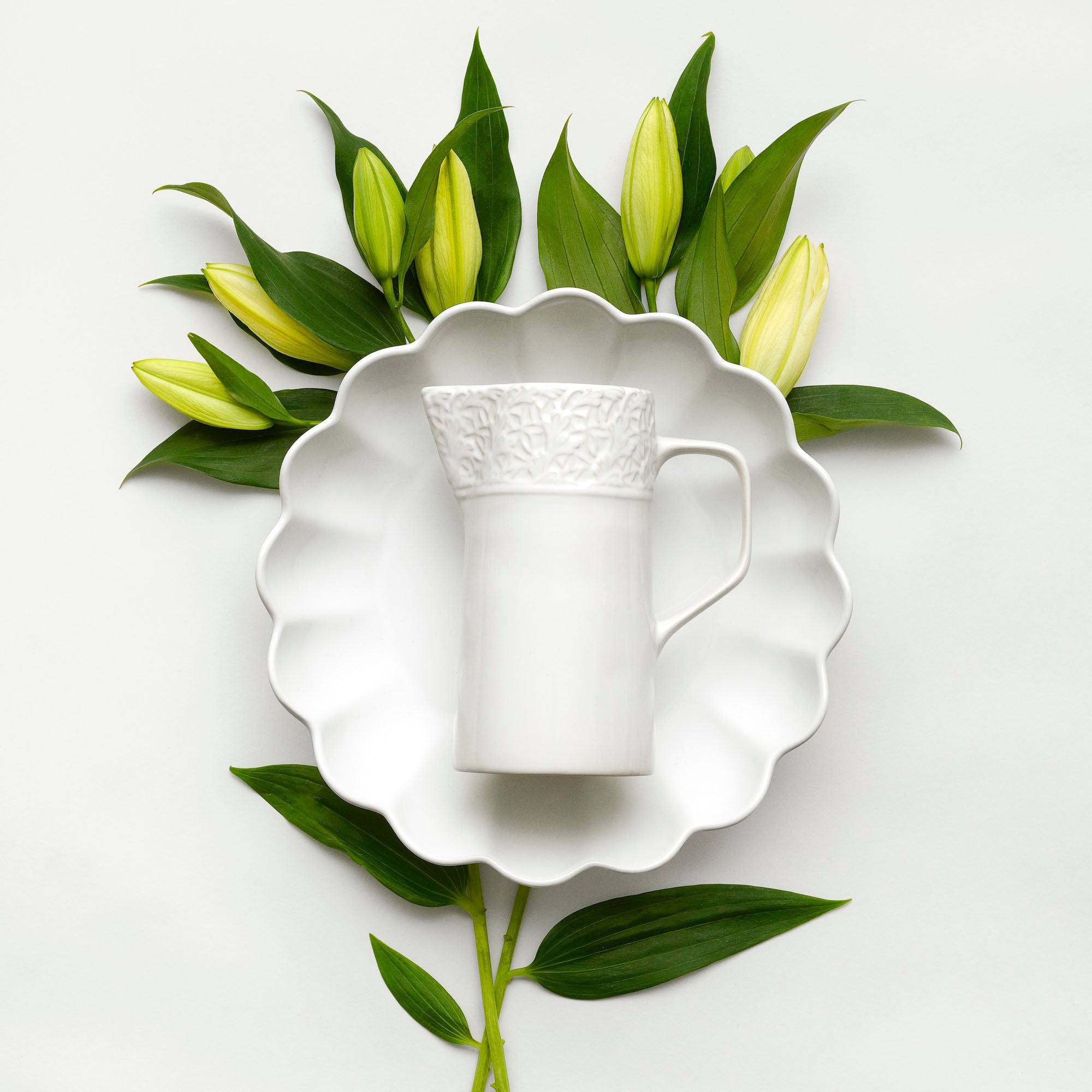 Lace Jug 120 cl White