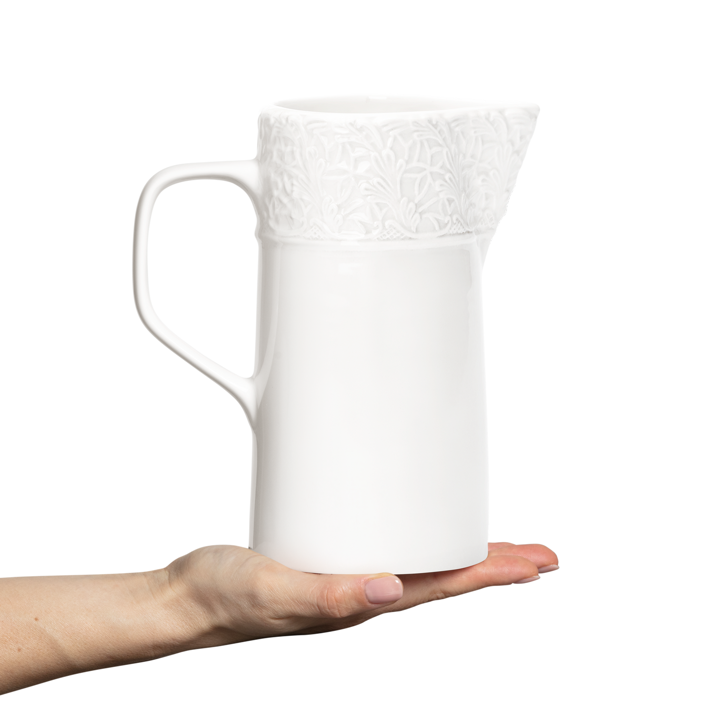 Lace Jug 120 cl White