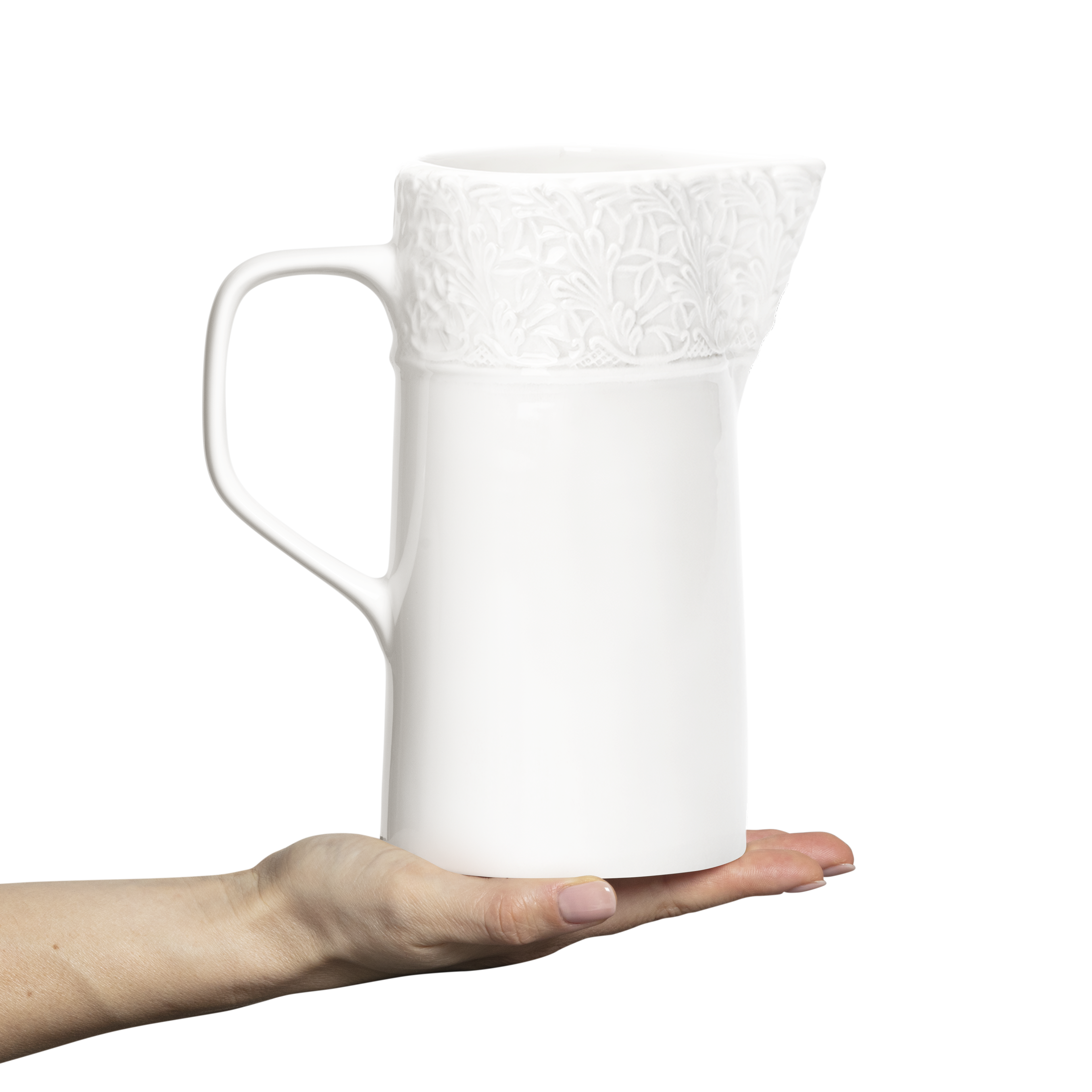 Lace Jug 120 cl White