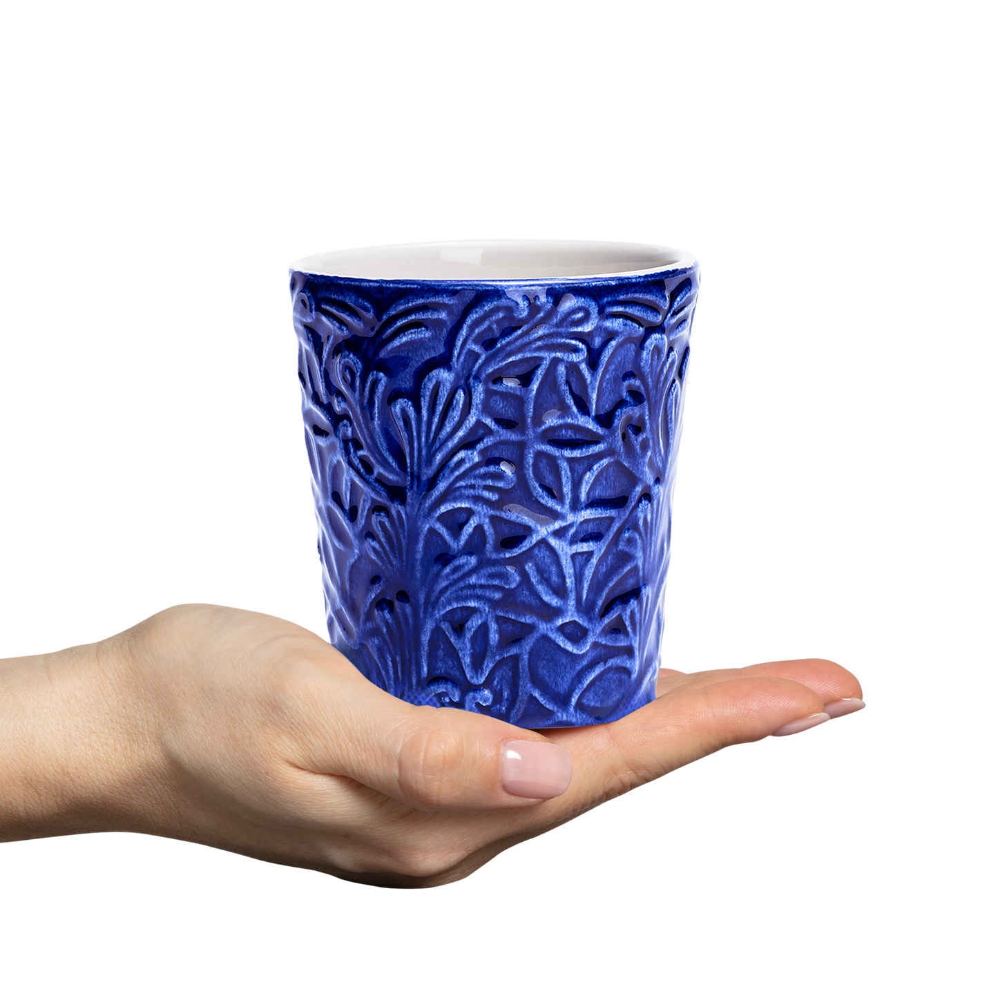 Lace Mug 30 cl Blue