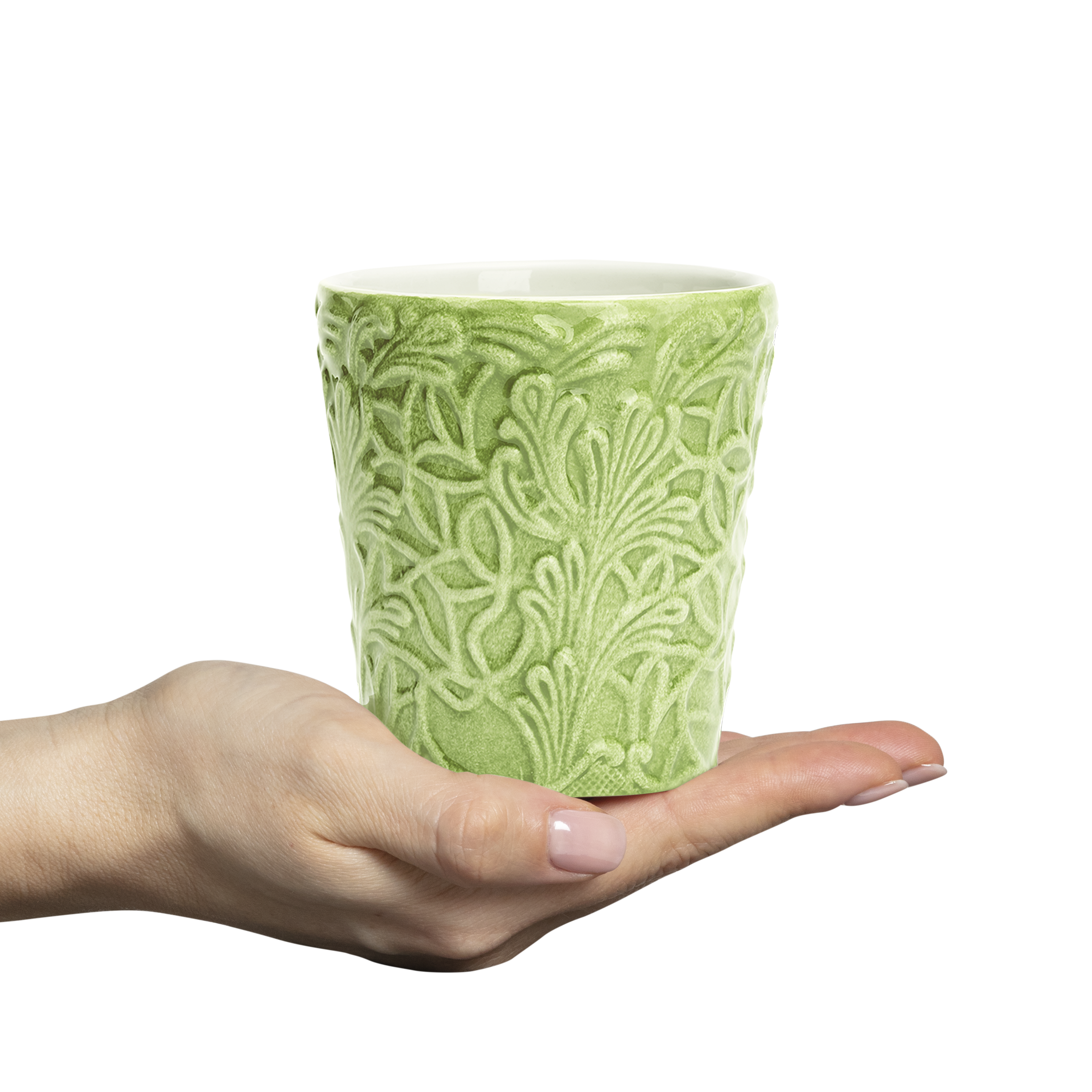 Lace Mug 30 cl Green