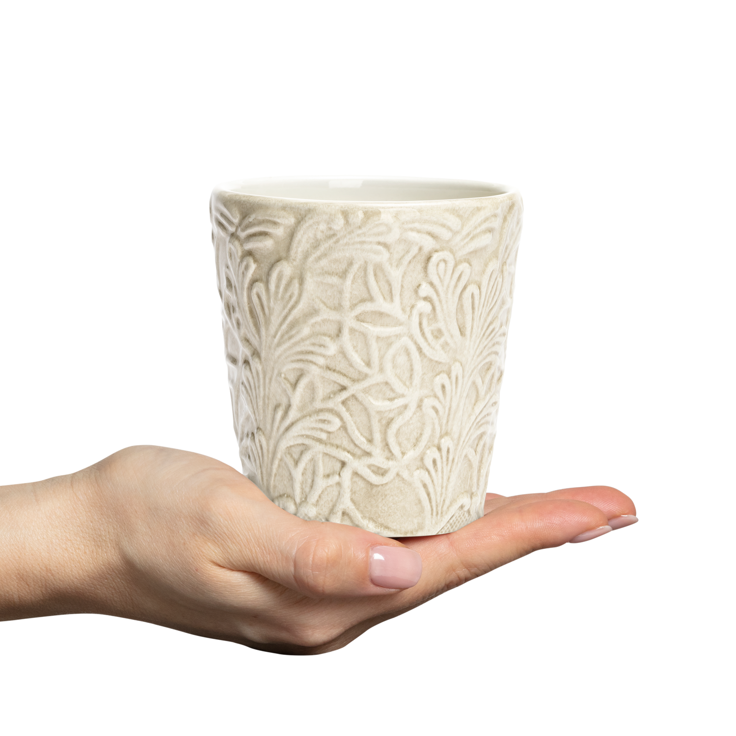 Lace Mug 30 cl Sand