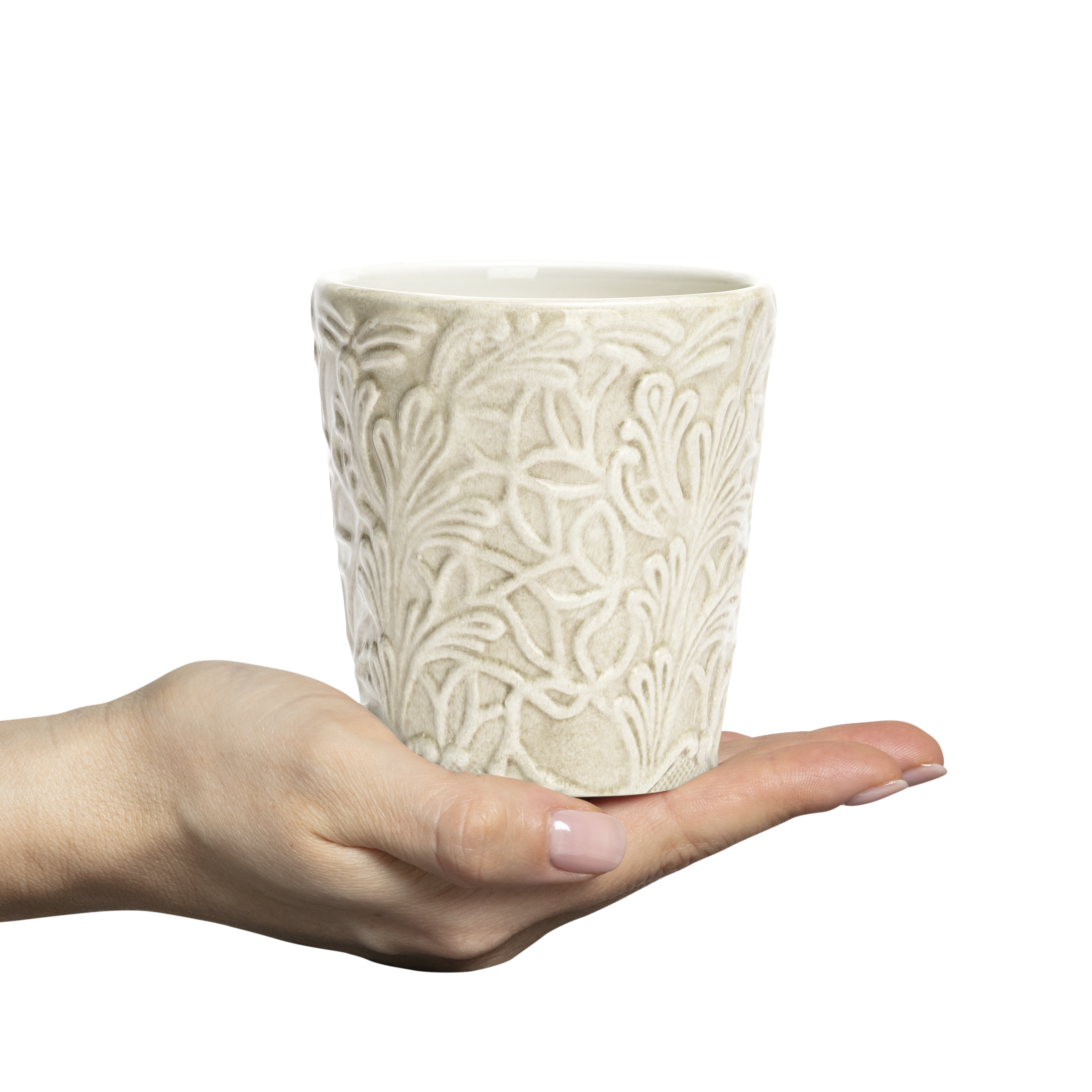 Lace Mug 30 cl Sand
