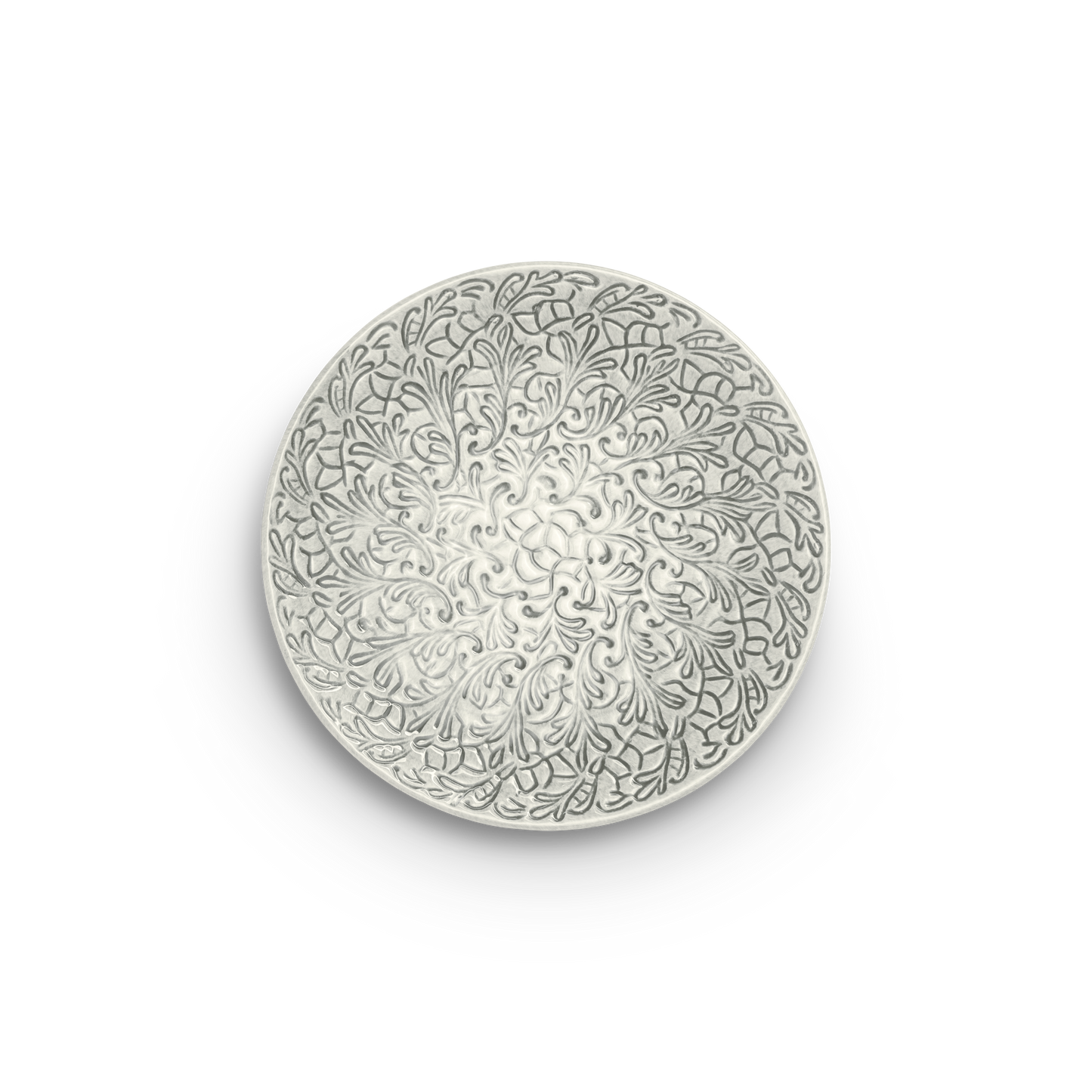 Lace Plate 20 cm Grey