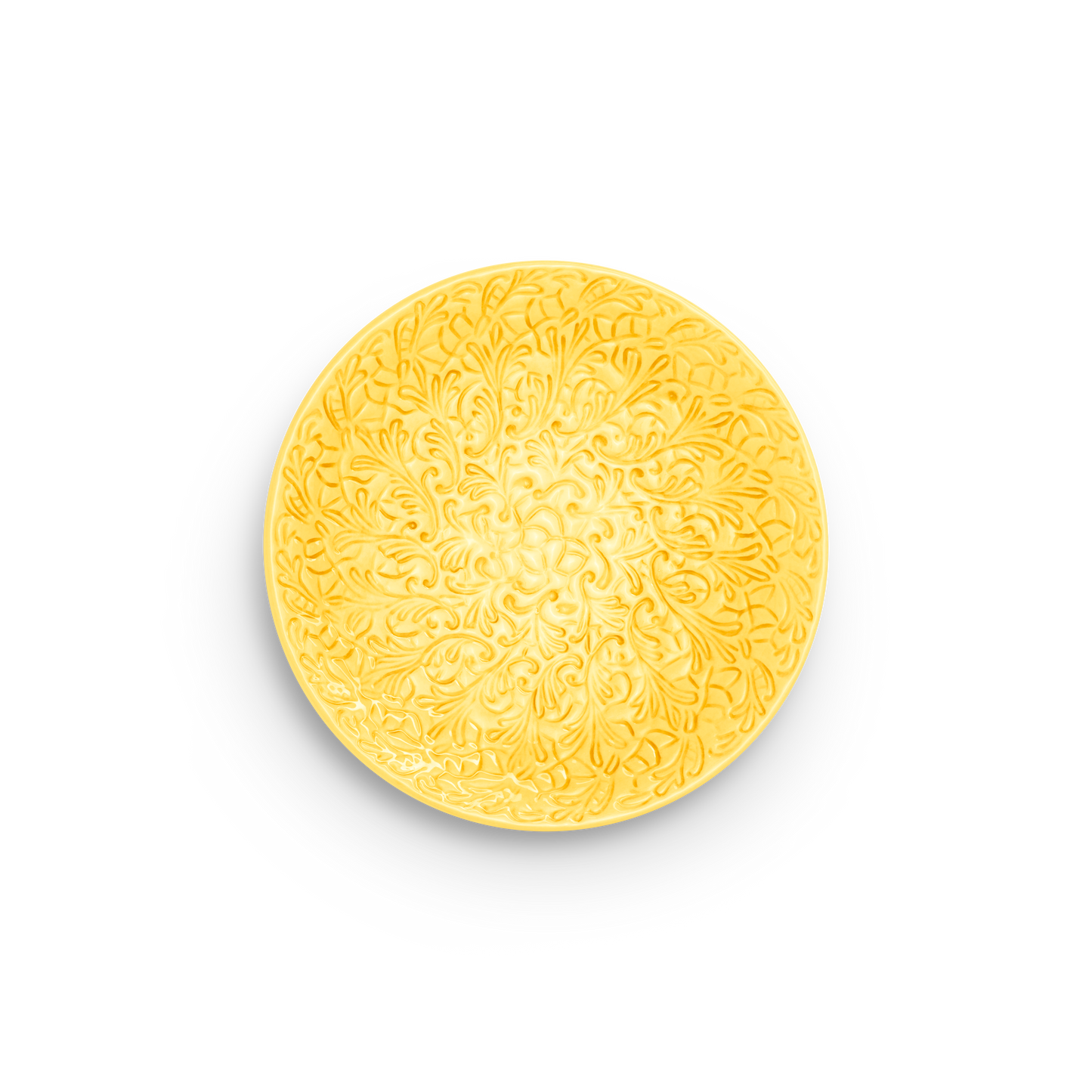 Lace Plate 20 cm Yellow
