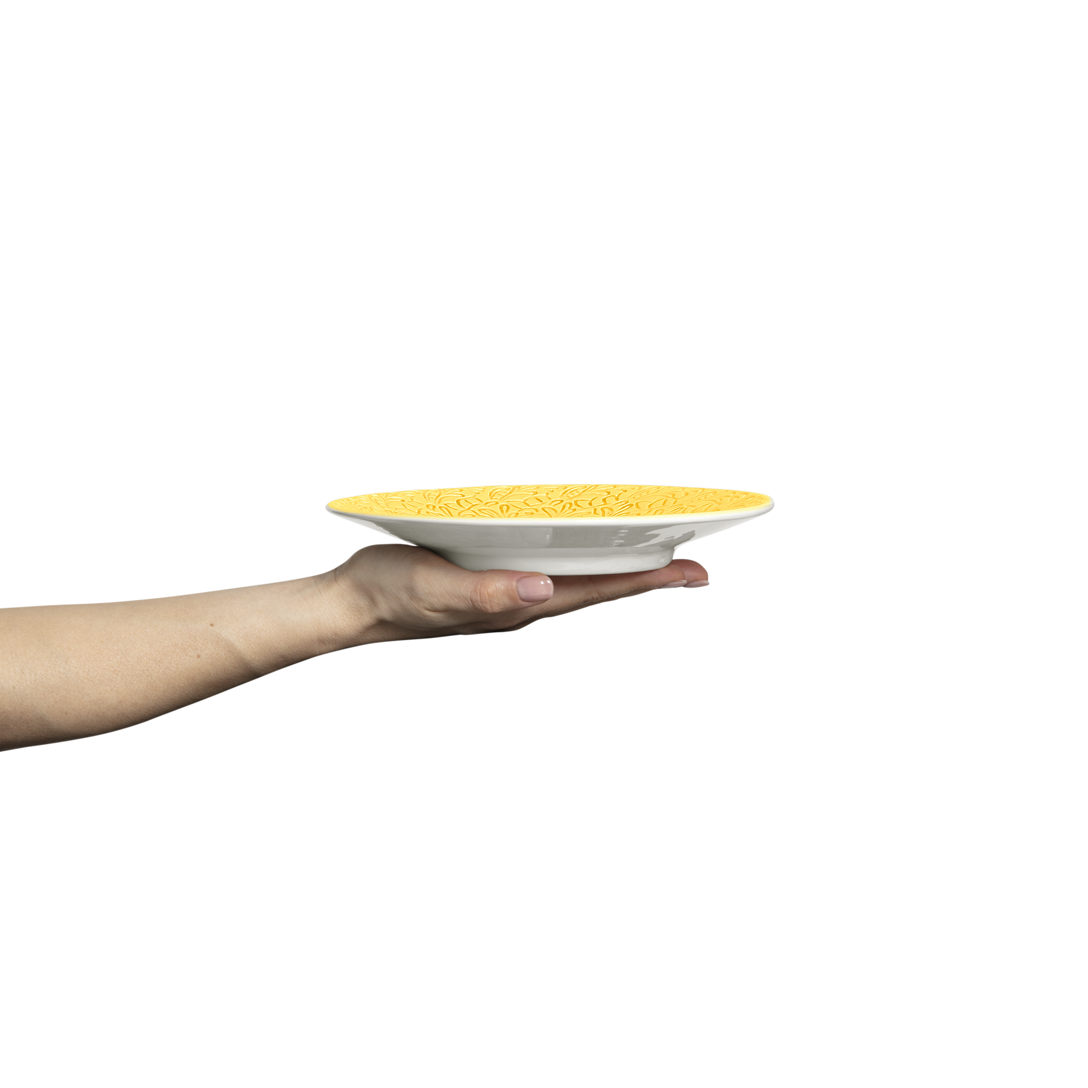 Lace Plate 20 cm Yellow