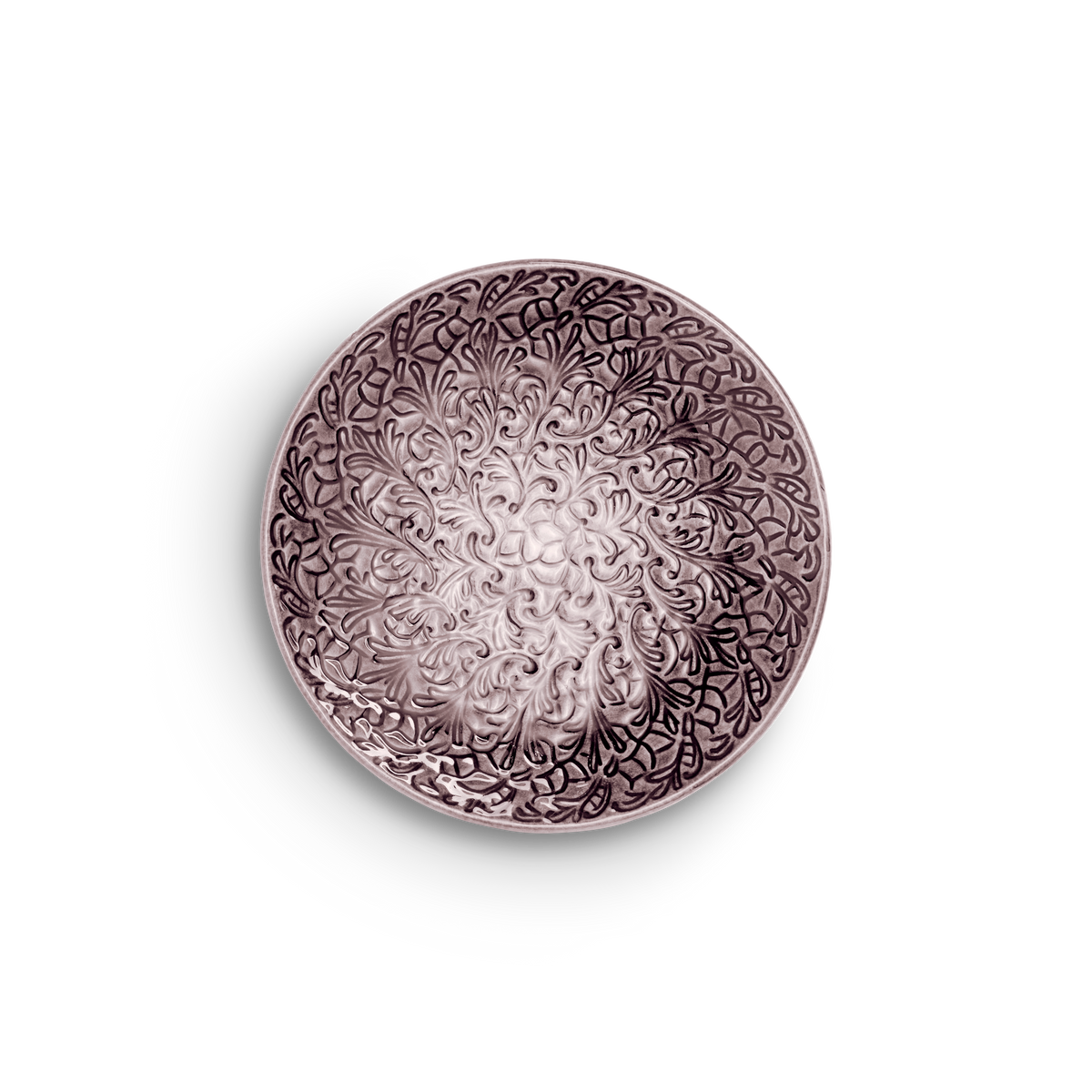 Decorative plate with patterns on a white background