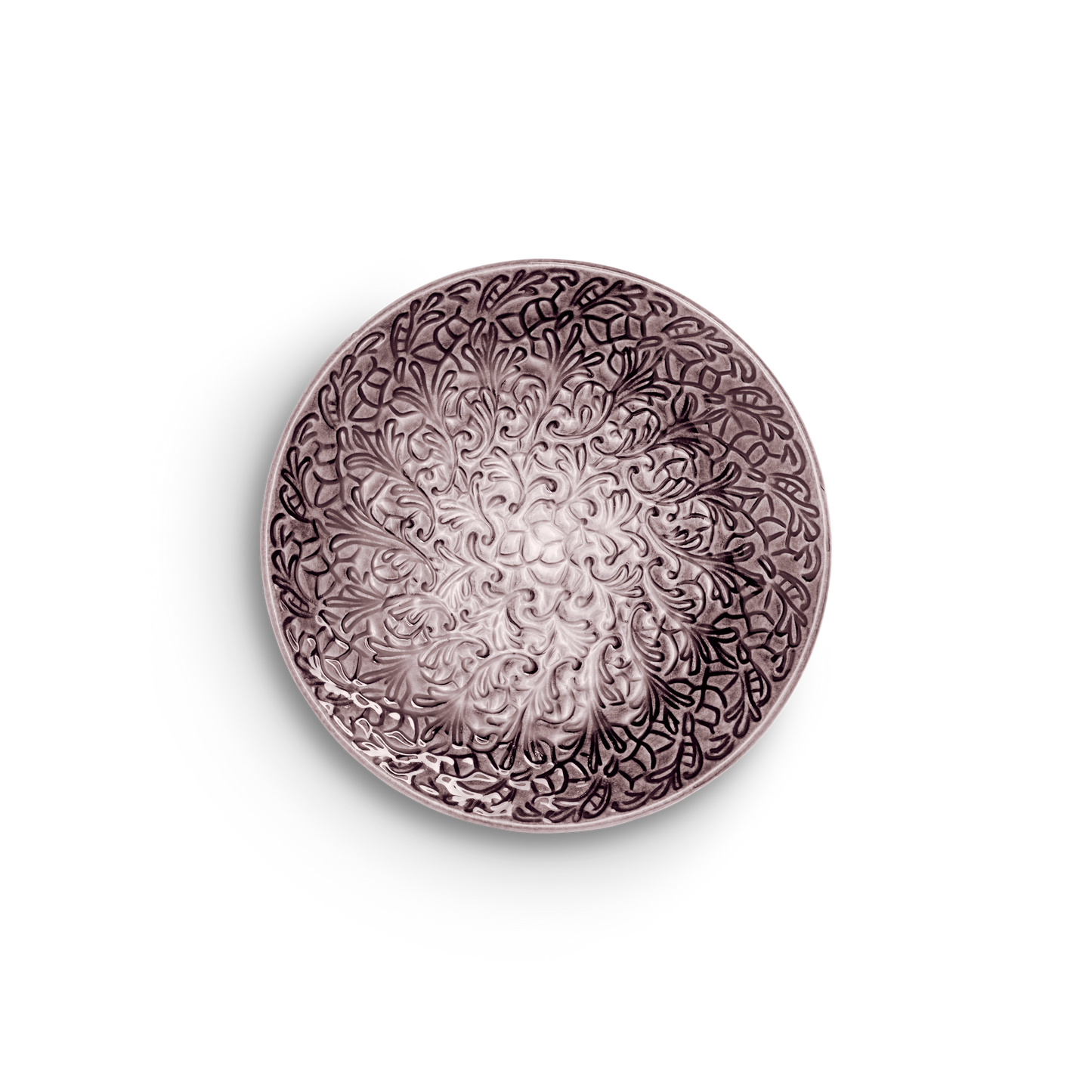 Decorative plate with patterns on a white background