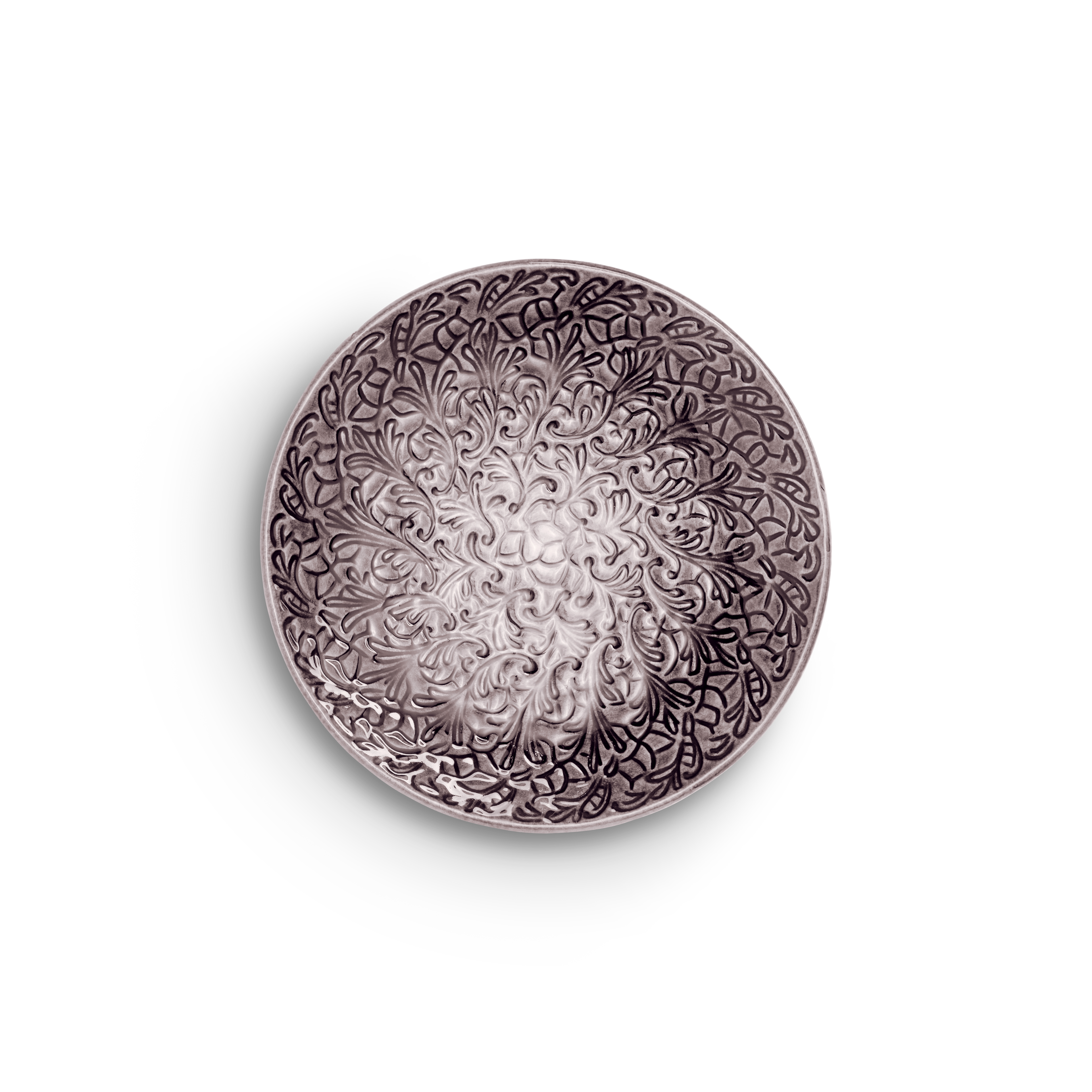 Decorative plate with patterns on a white background
