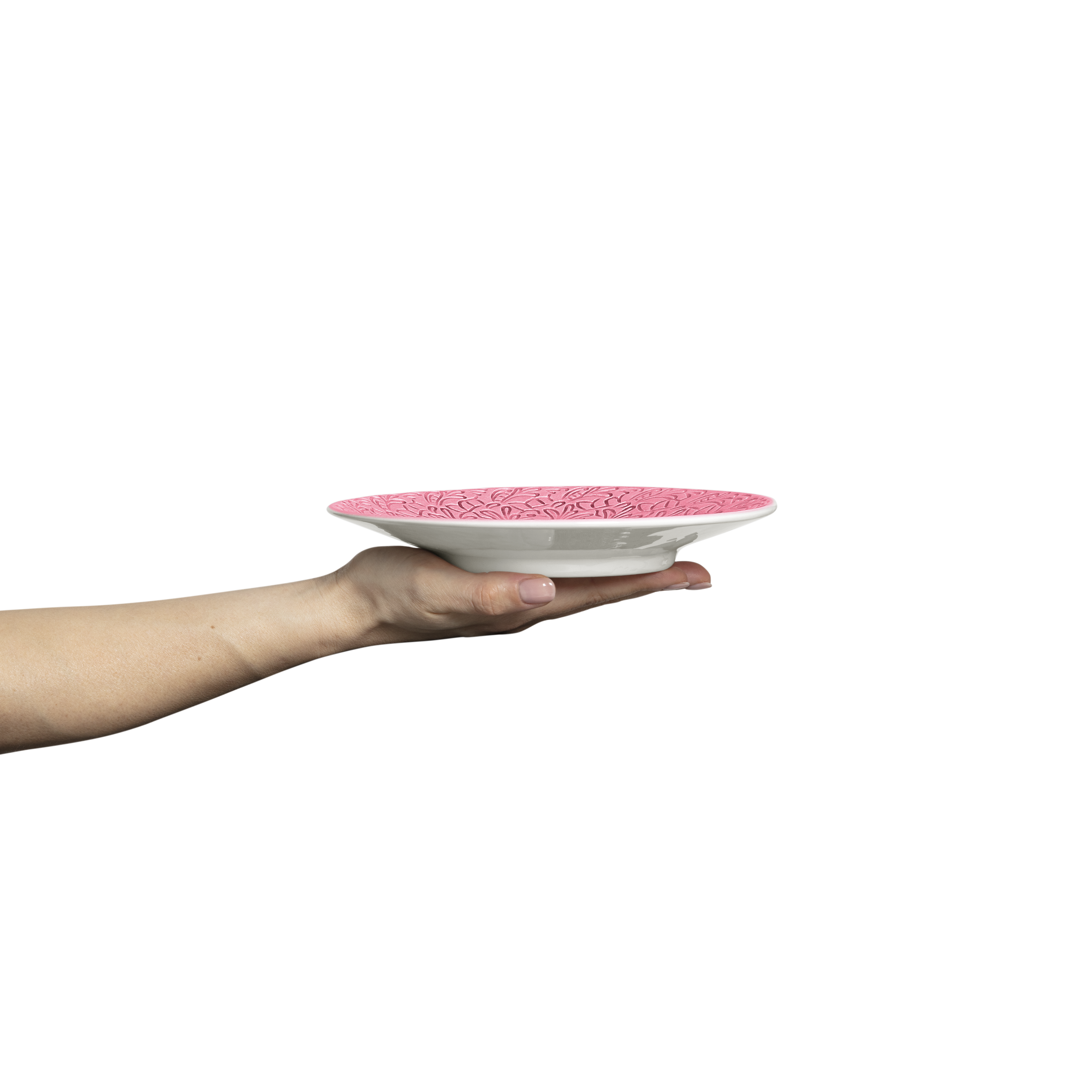 Lace Plate 20 cm Pink