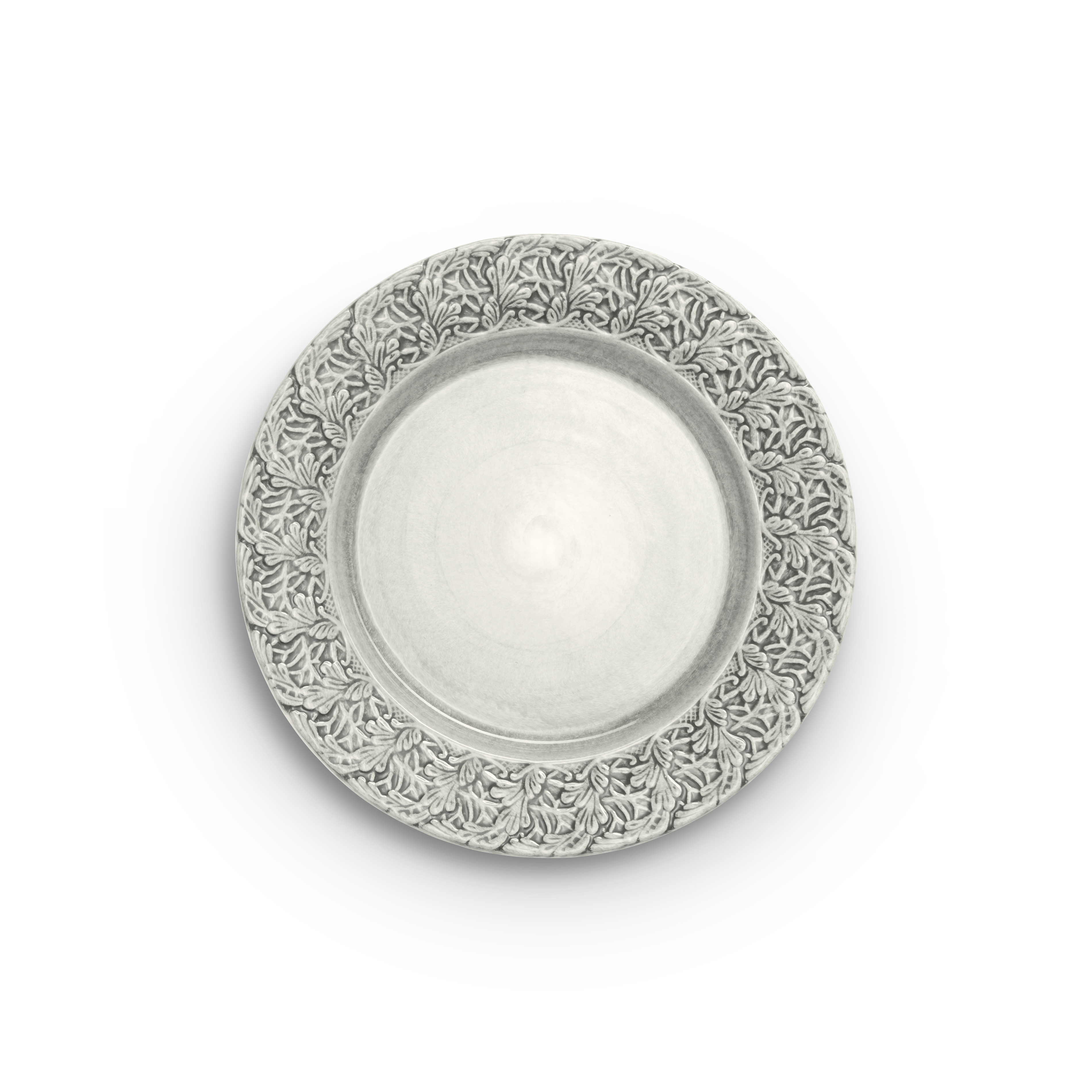 Lace Plate 25 cm Grey