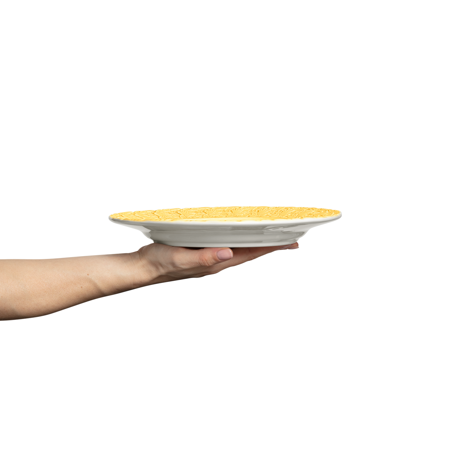 Lace Plate 25 cm Yellow