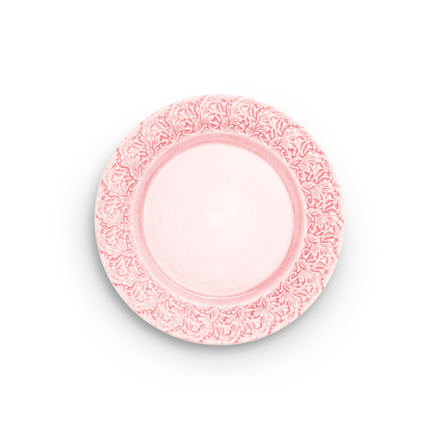 Lace Plate 25 cm Light Pink