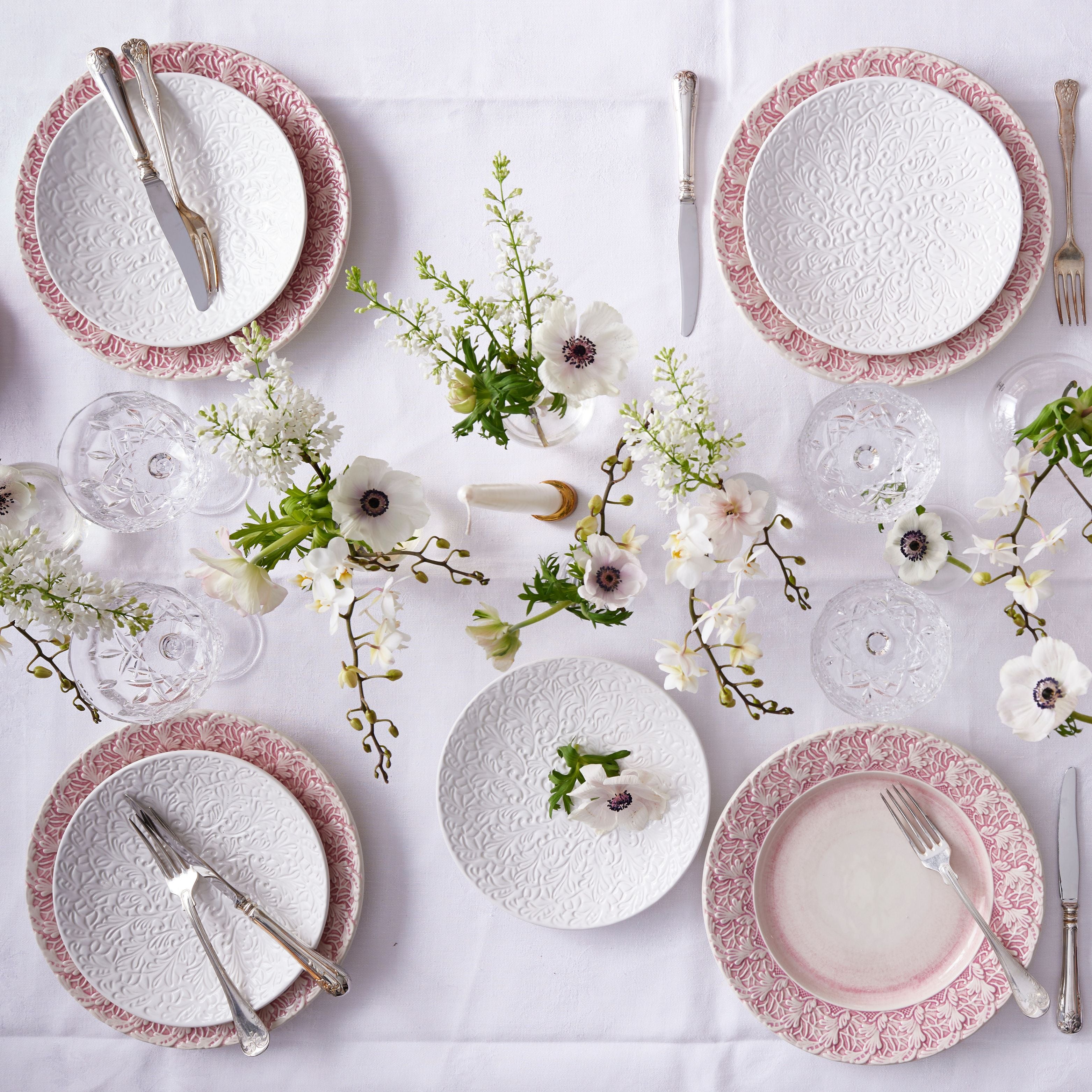 Lace Plate 25 cm Light Pink | Mateus – mateuscollection
