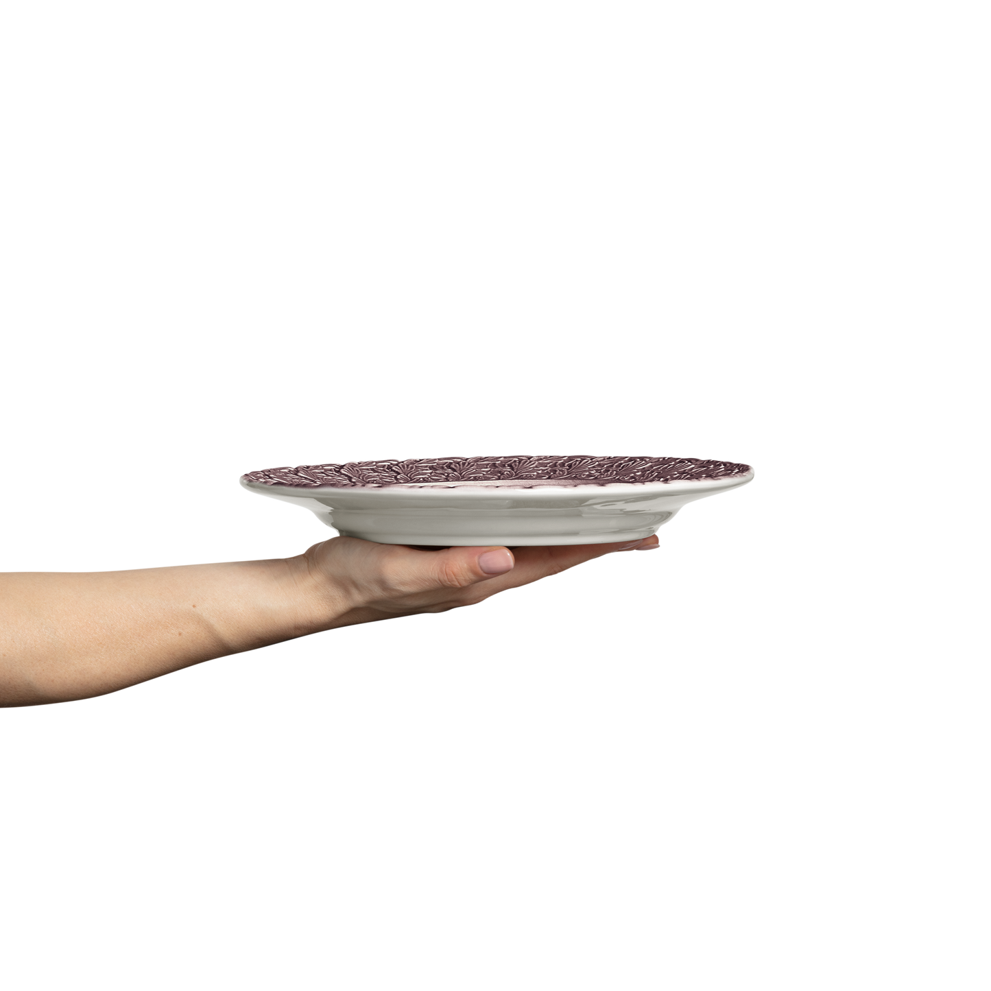 Lace Plate 25 cm Plum