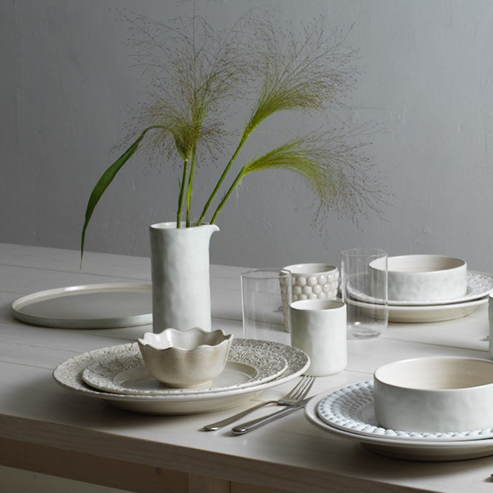 Lace Plate 25 cm Sand