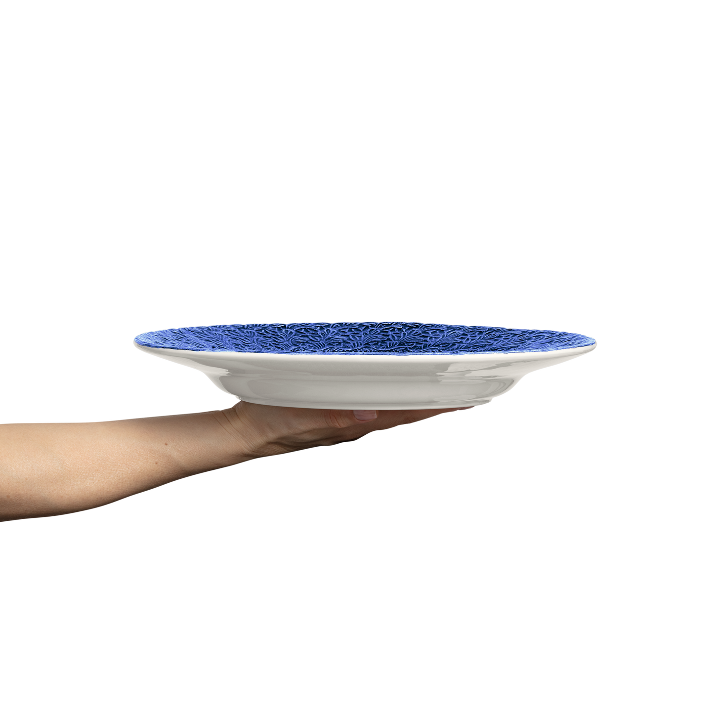 Lace Plate 32 cm Blue