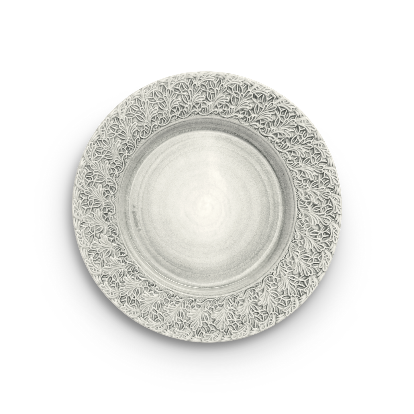 Lace Plate 32 cm Grey