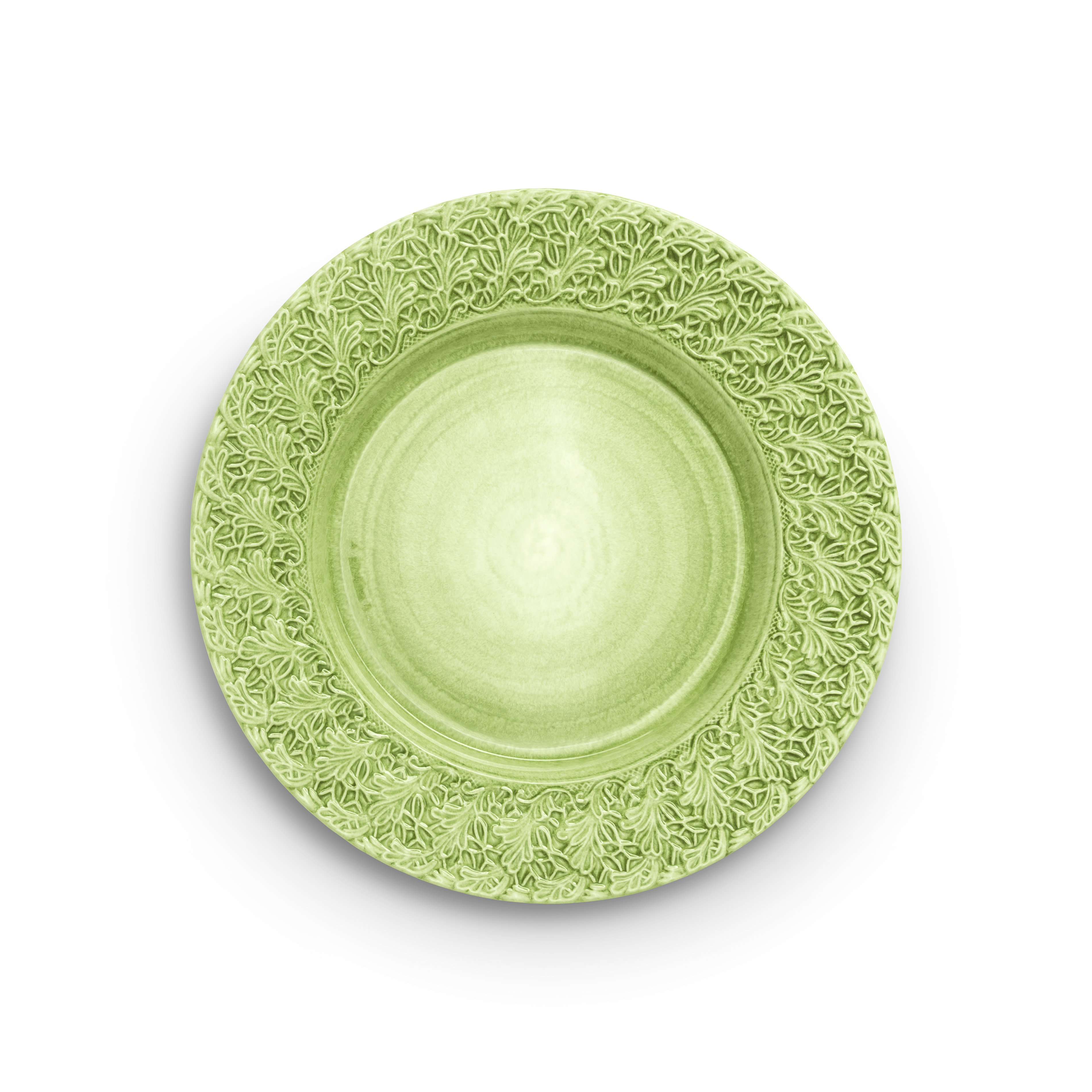 Lace Plate 32 cm Green