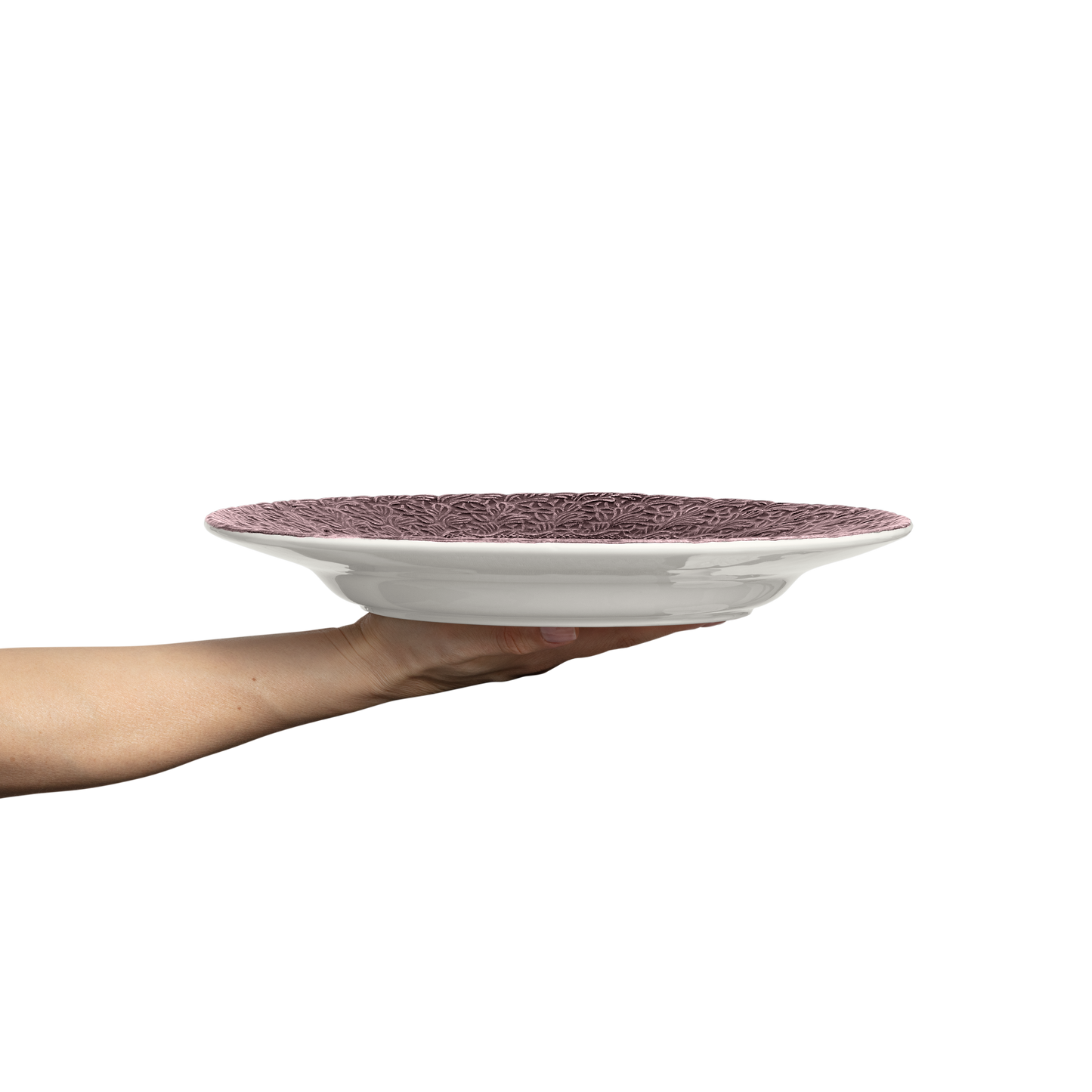 Lace Plate 32 cm Plum