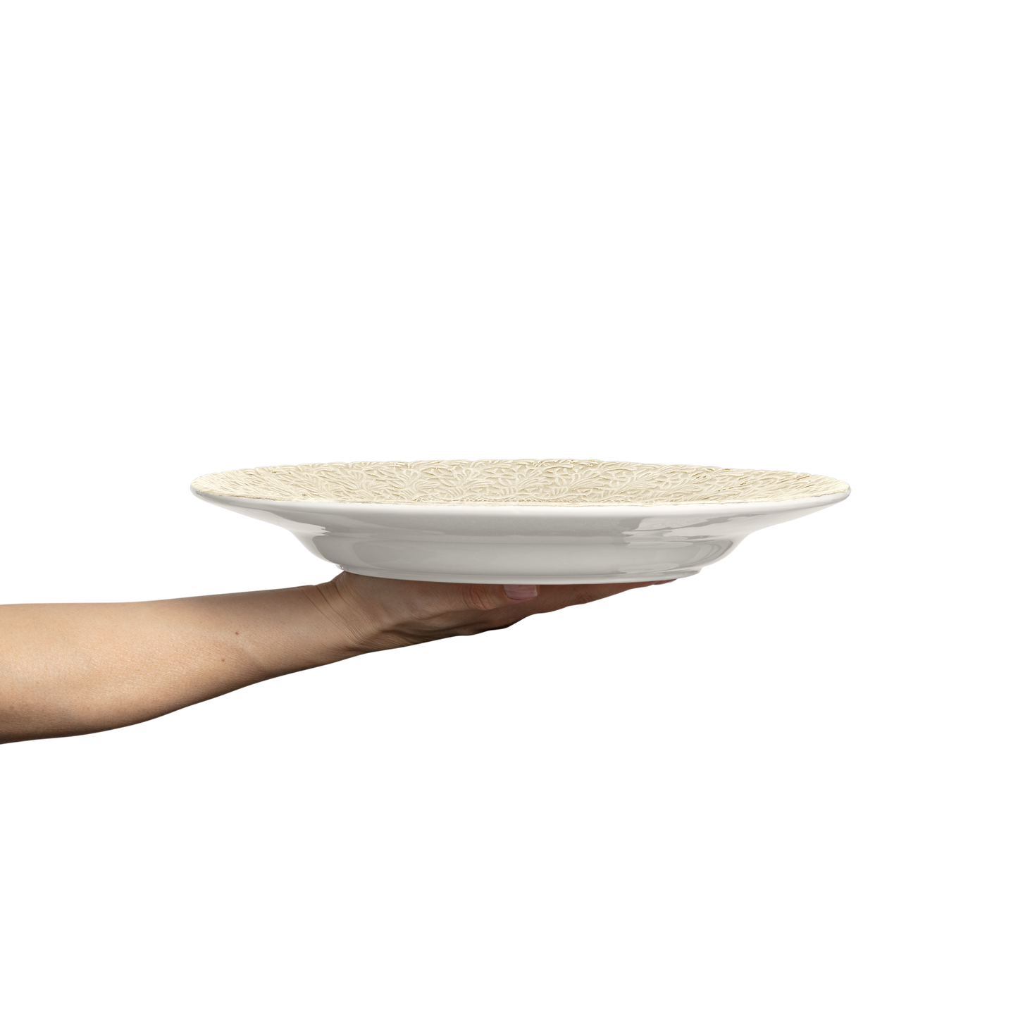 Lace Plate 32 cm Sand