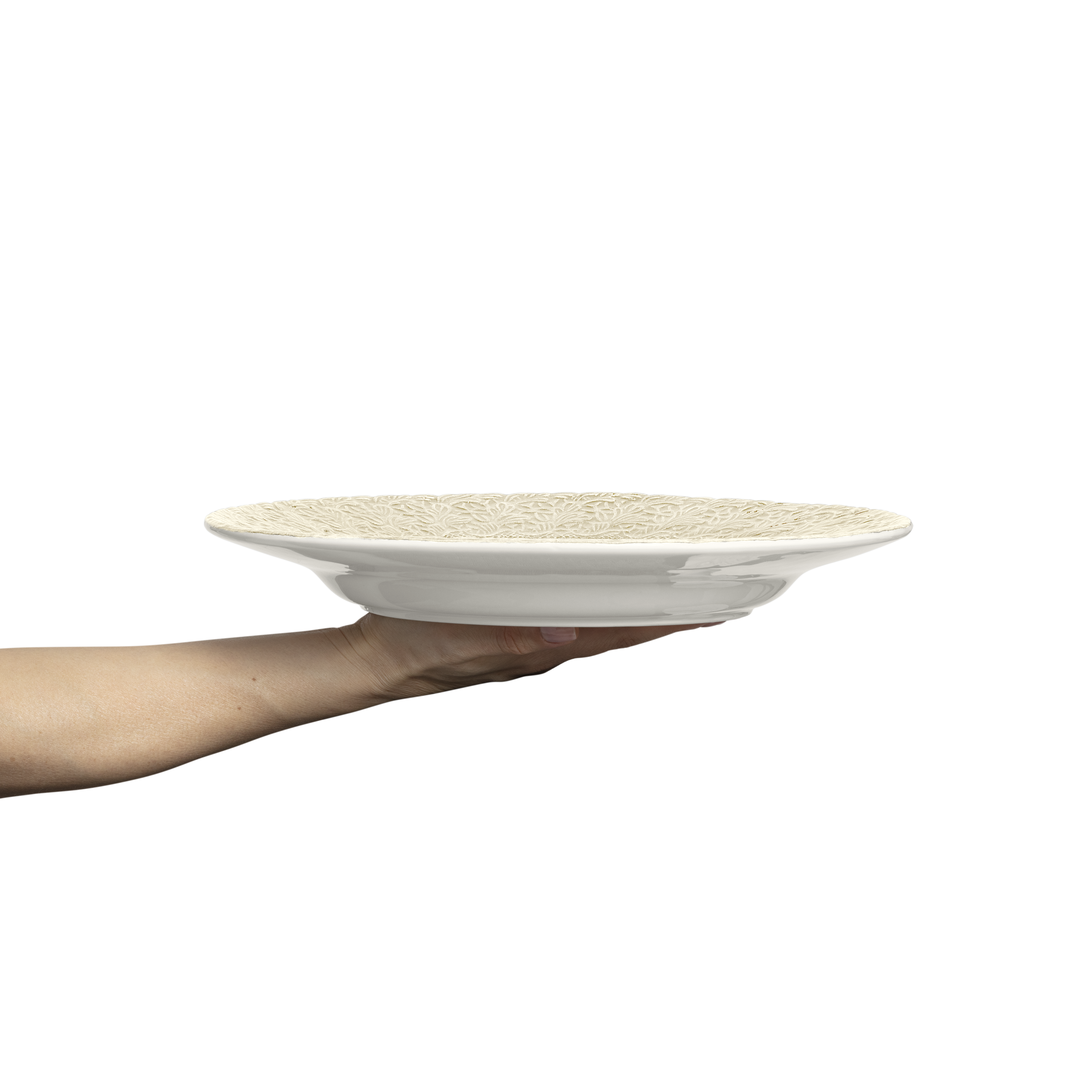 Lace Plate 32 cm Sand