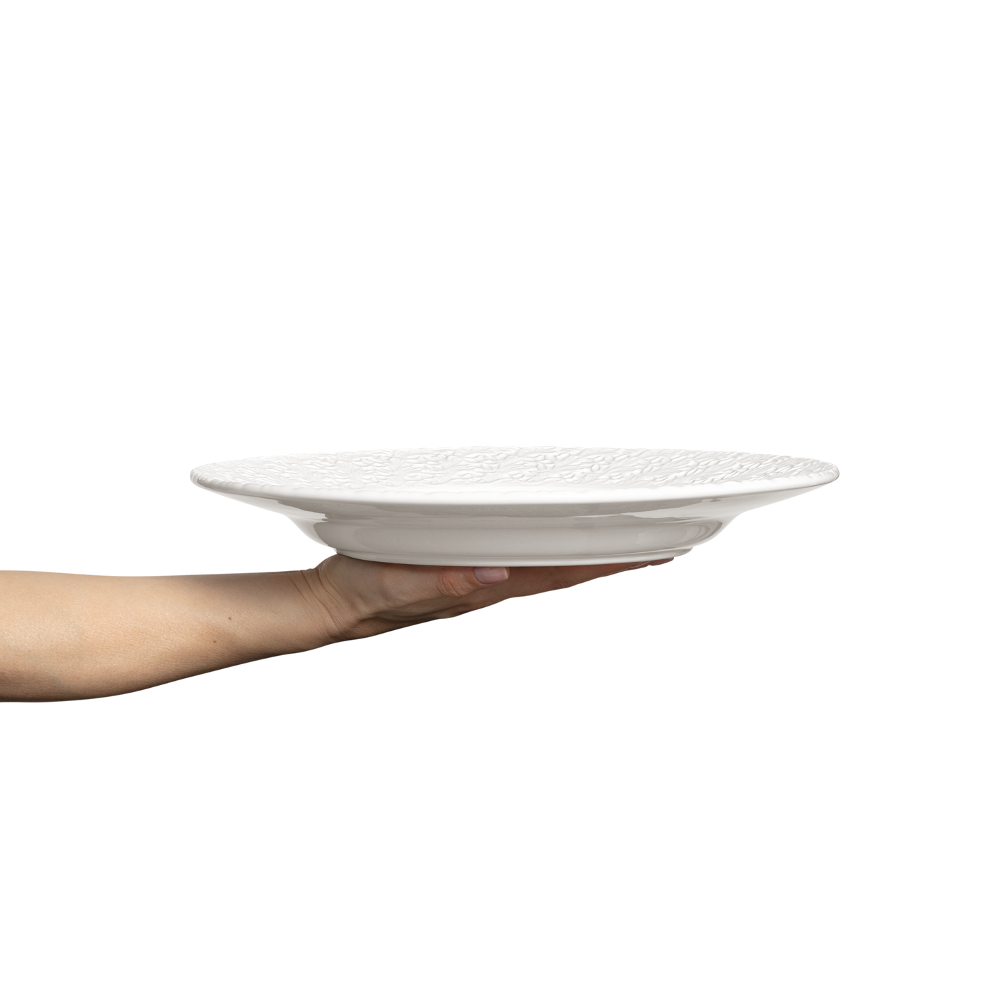 Lace Plate 32 cm White
