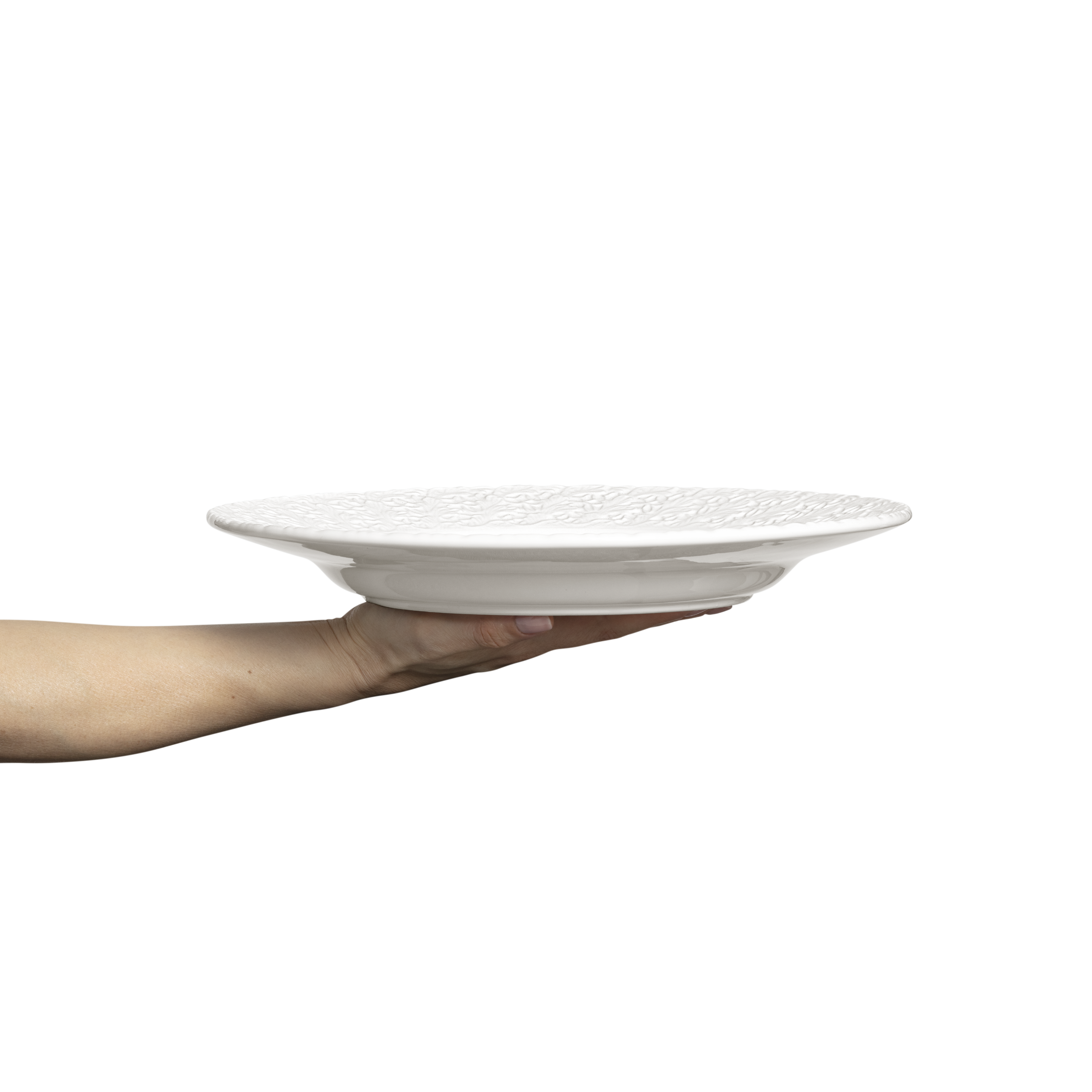Lace Plate 32 cm White
