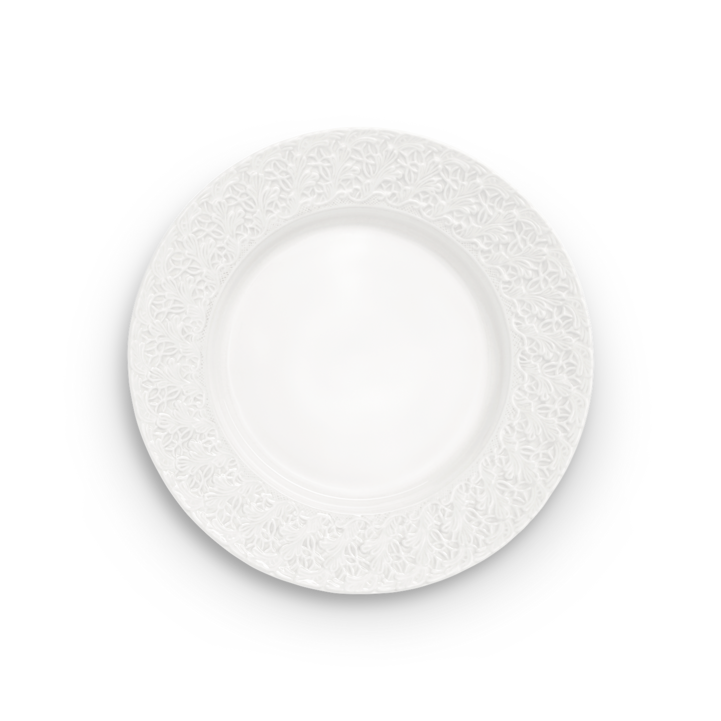 Lace Plate 32 cm White