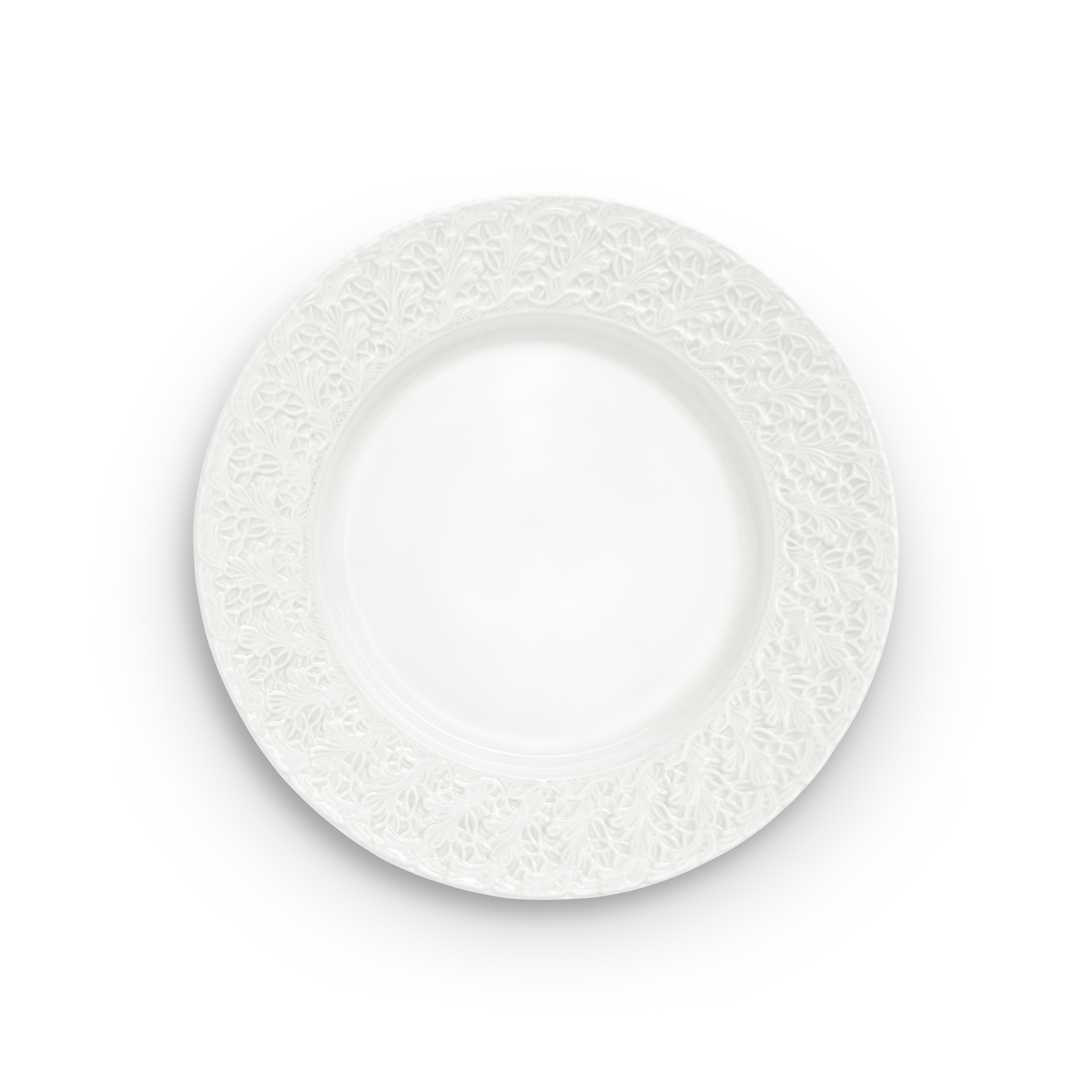 Lace Plate 32 cm White