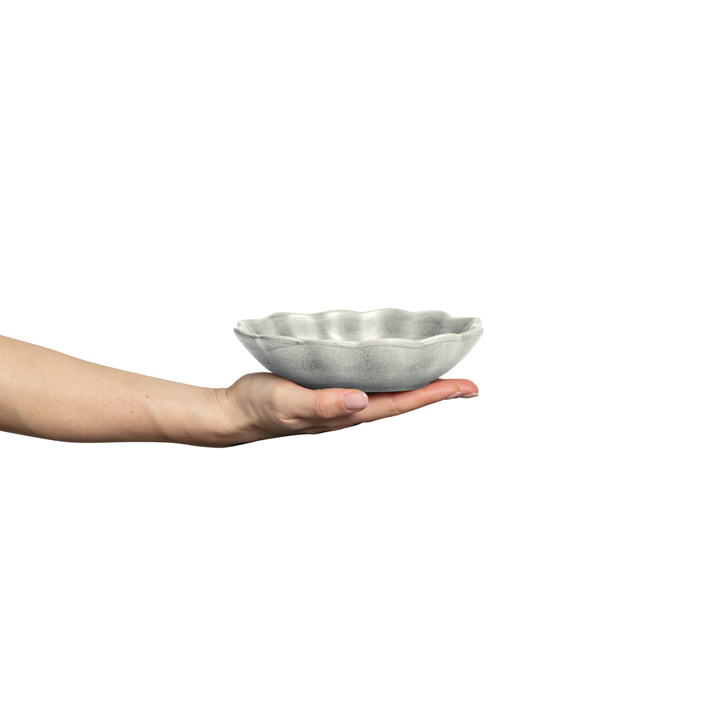 Oyster Bowl 18 x 16 cm / 40 cl Grey