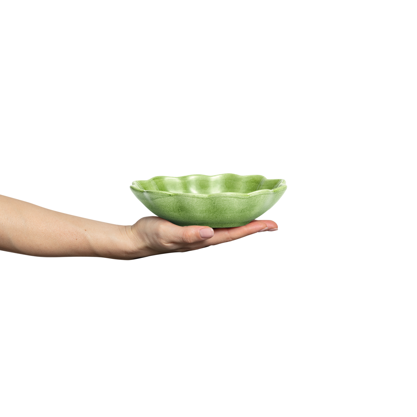 Oyster Bowl 18 x 16 cm / 40 cl Green