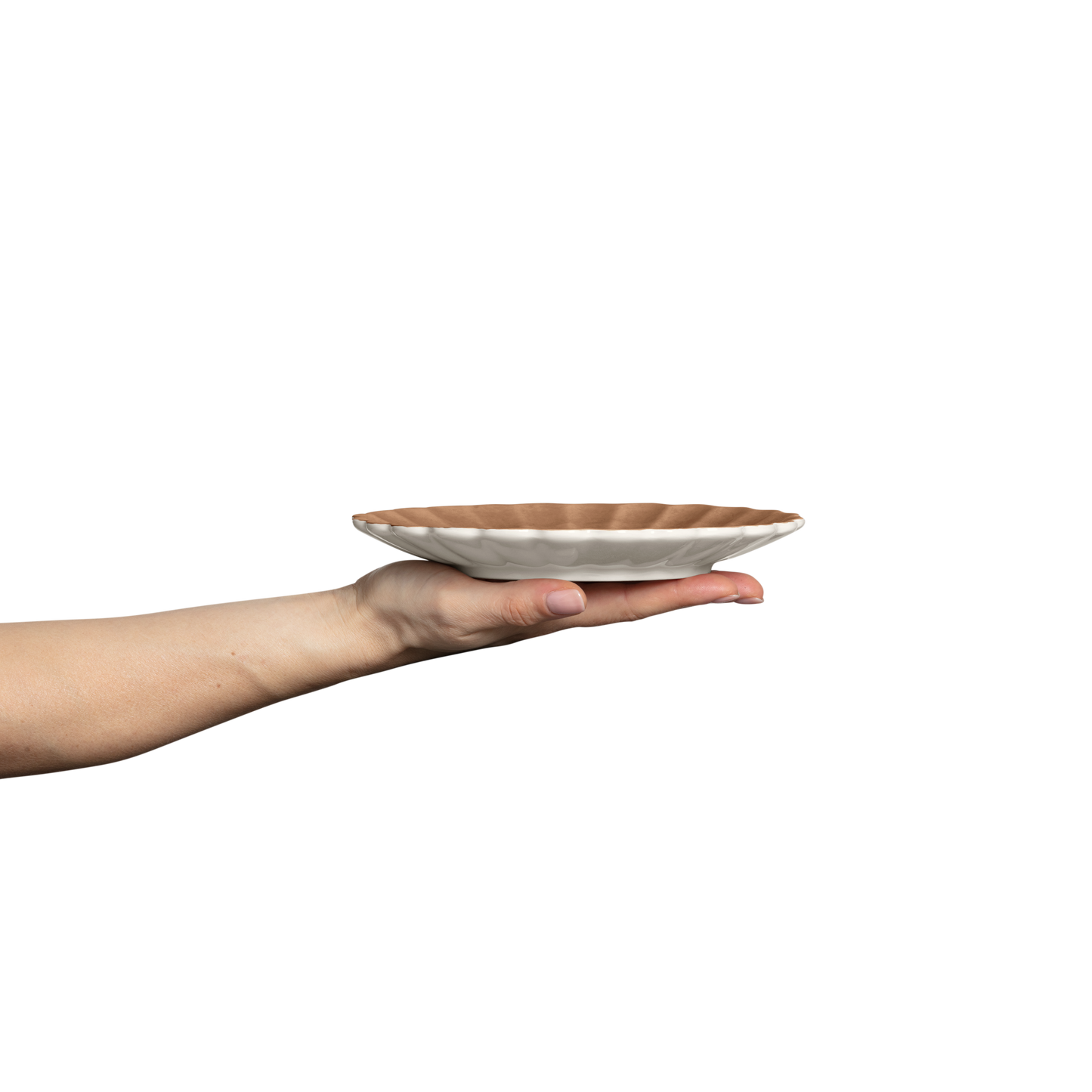 Oyster Plate 20 cm Cinnamon