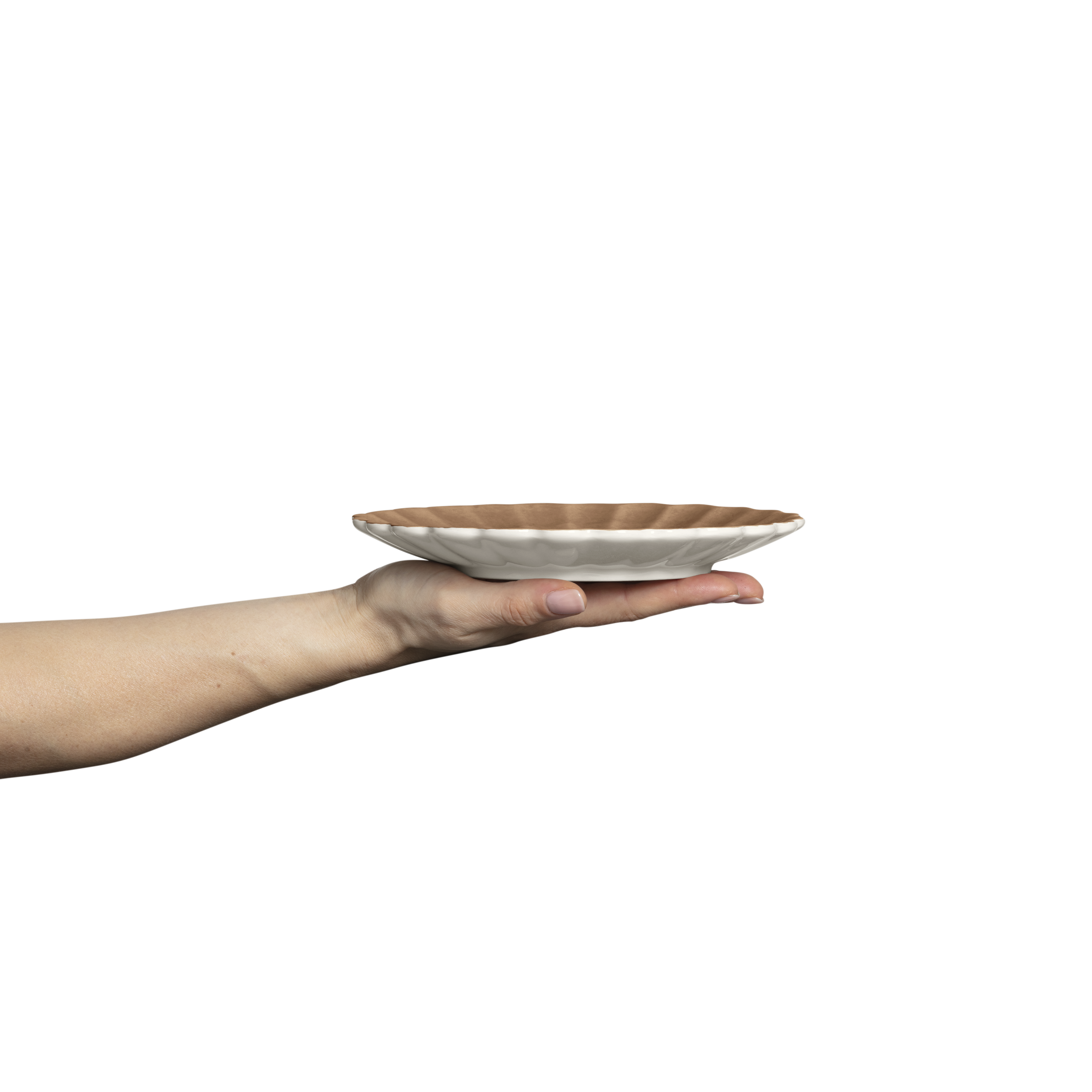 Oyster Plate 20 cm Cinnamon