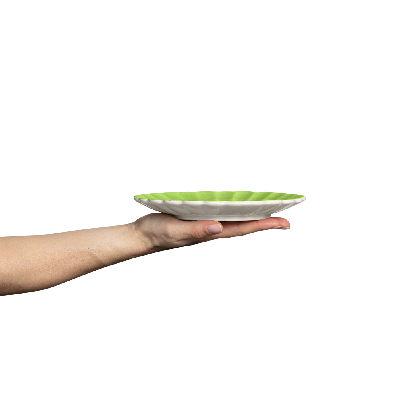 Oyster Plate 20 cm Green