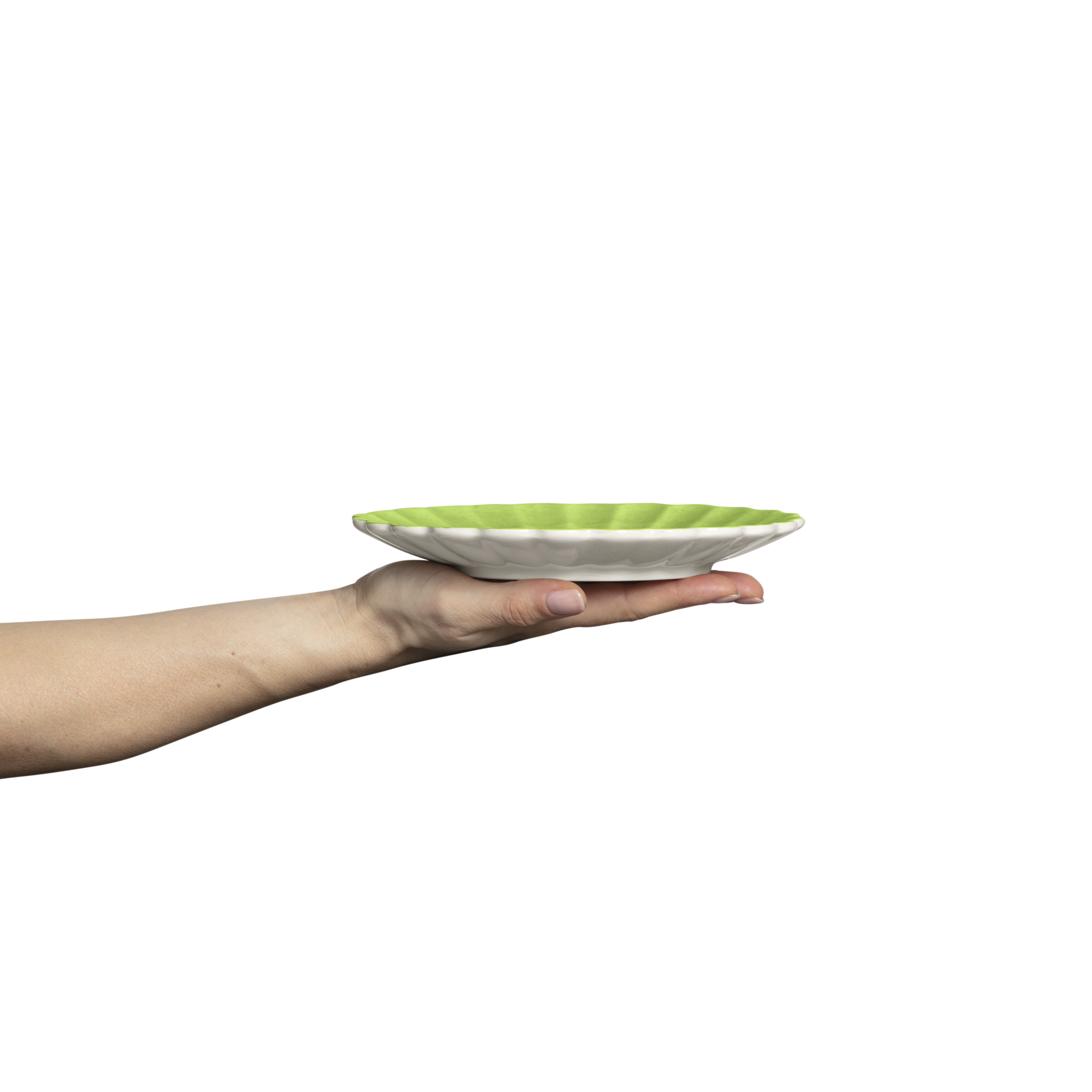 Oyster Plate 20 cm Green