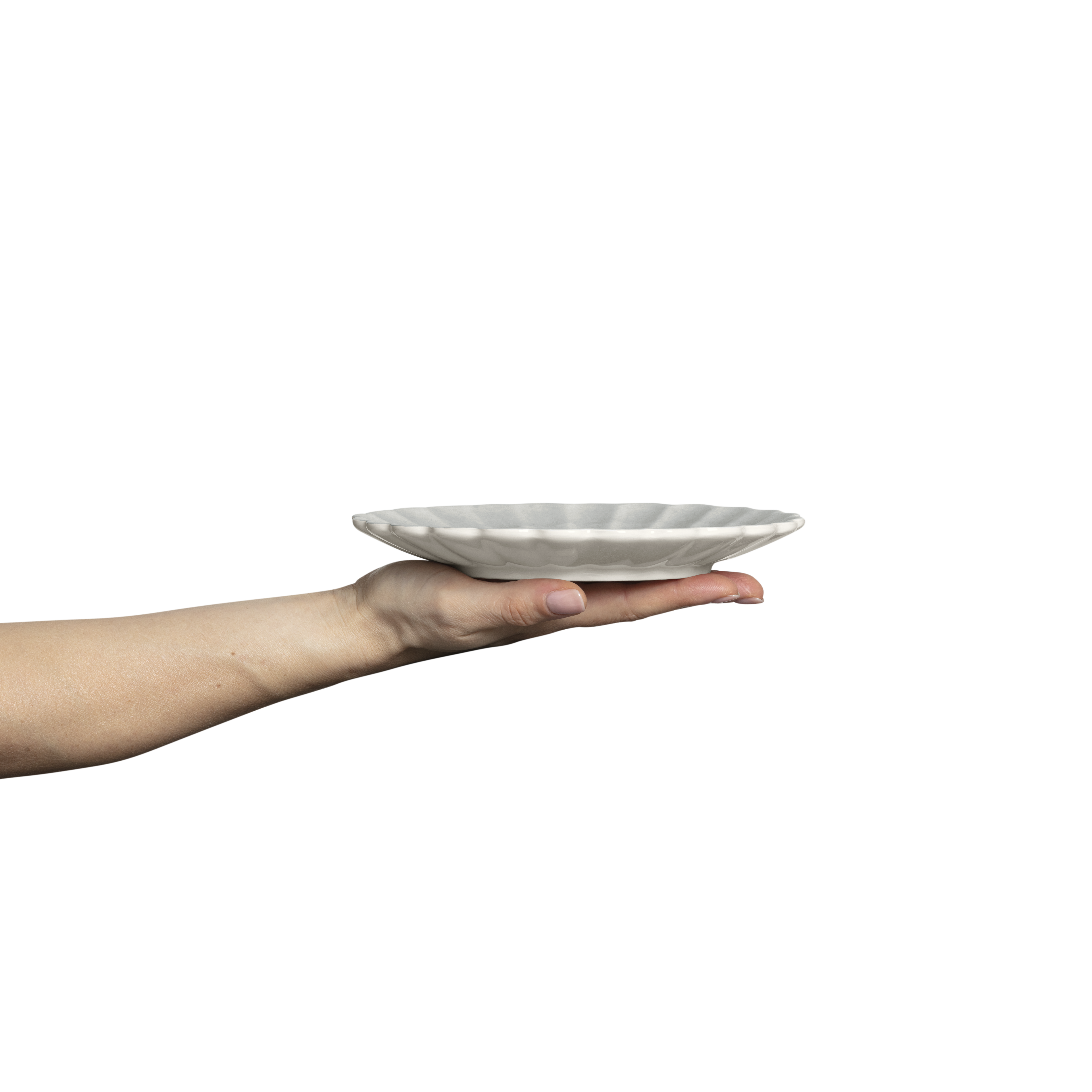 Oyster Plate 20 cm Grey