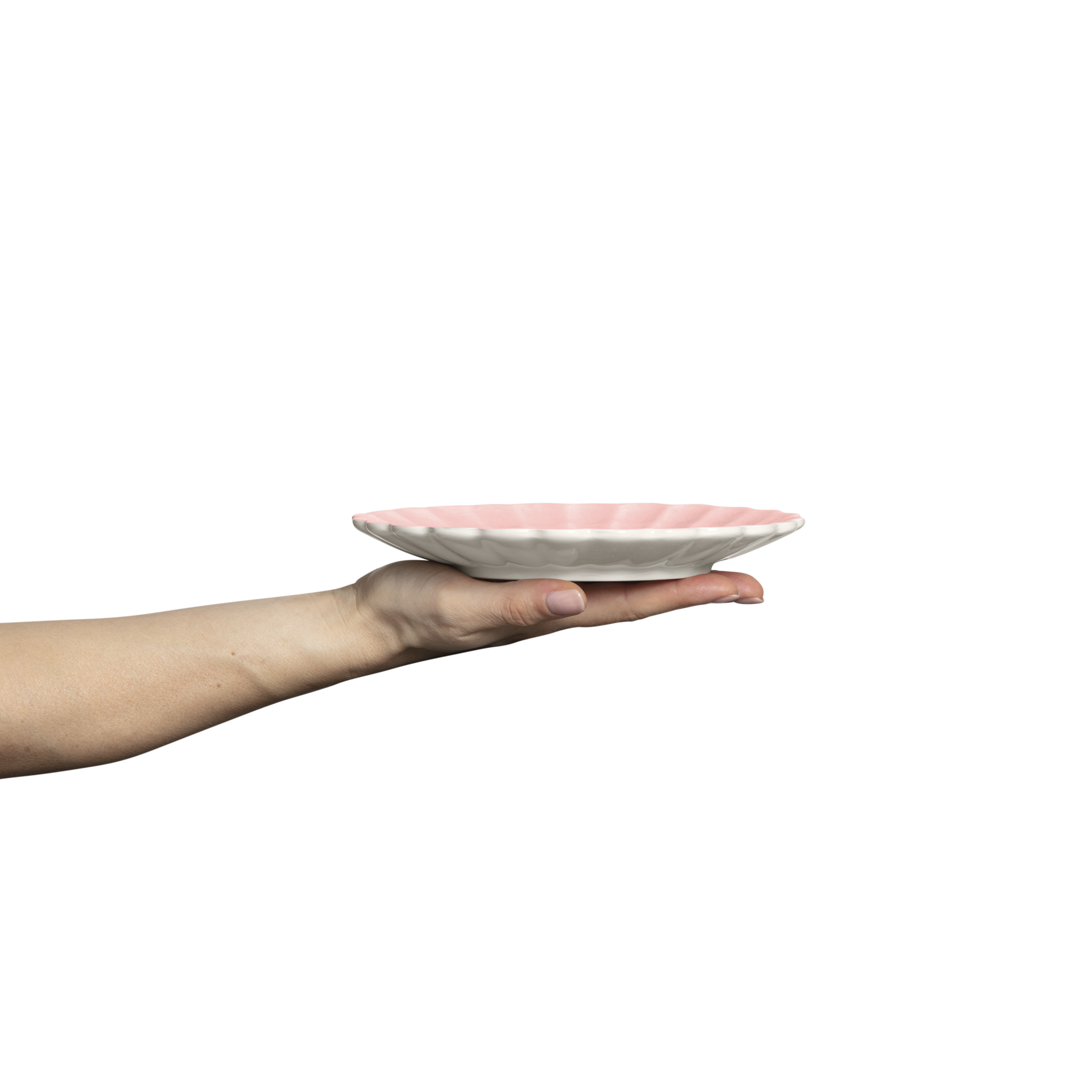 Oyster Plate 20 cm Light Pink