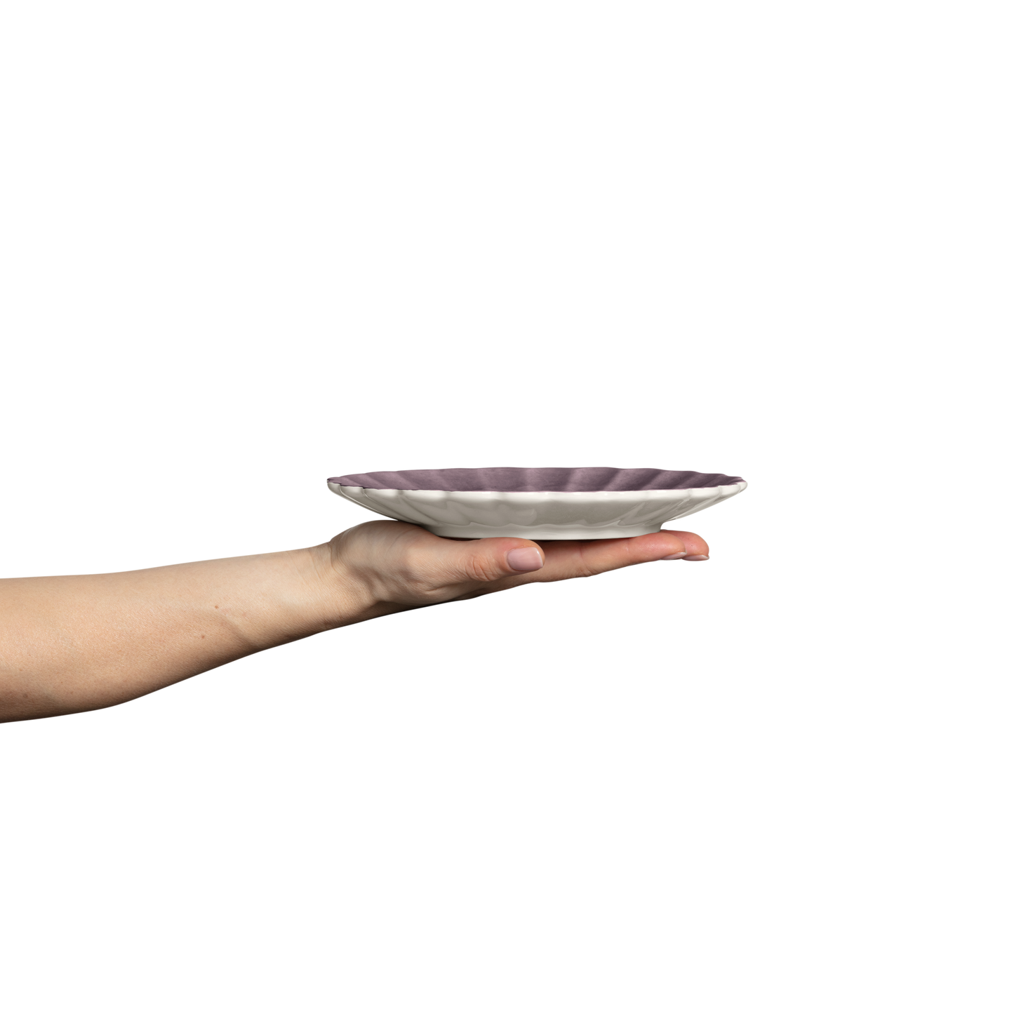 Oyster Plate 20 cm Plum