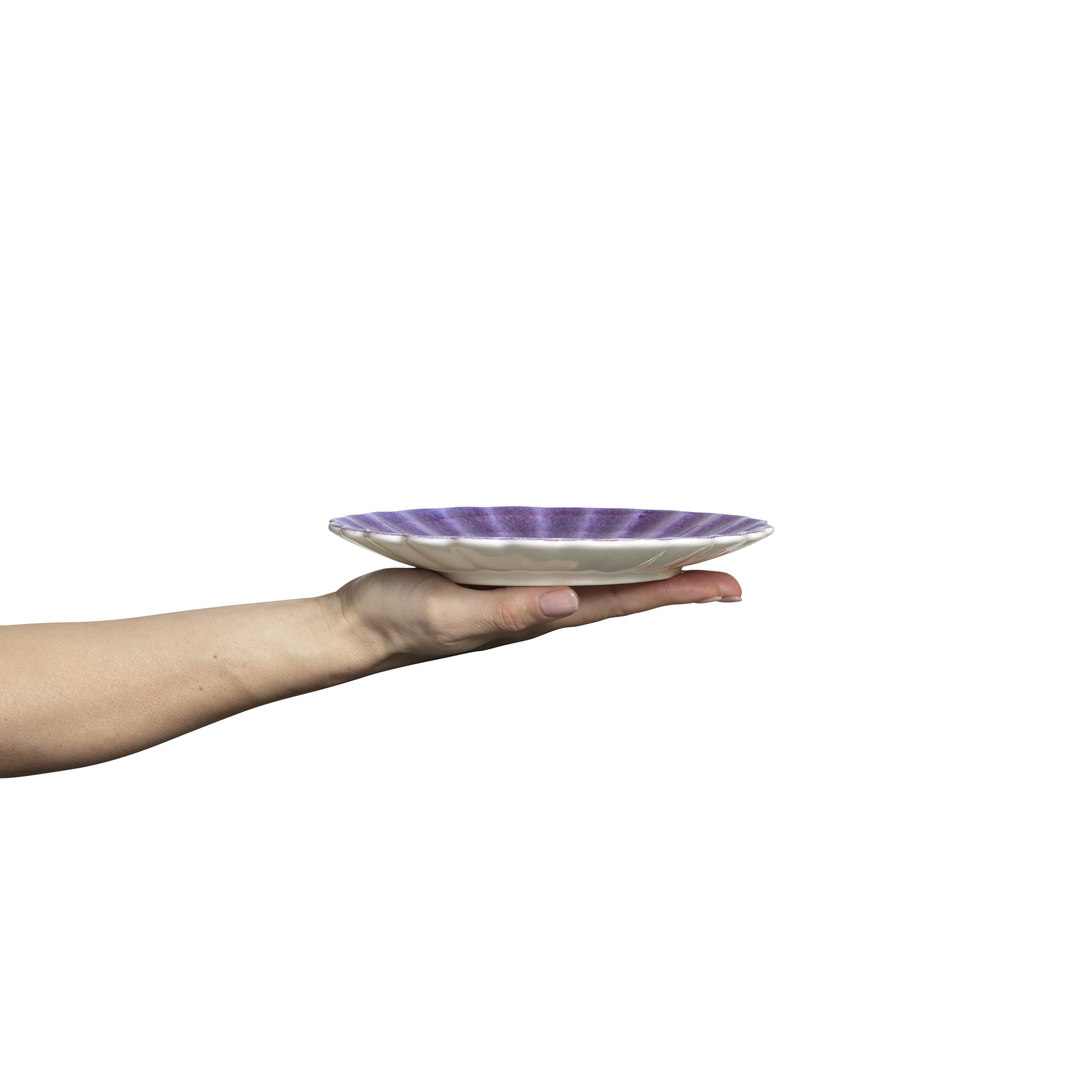 Oyster Plate 20 cm Purple