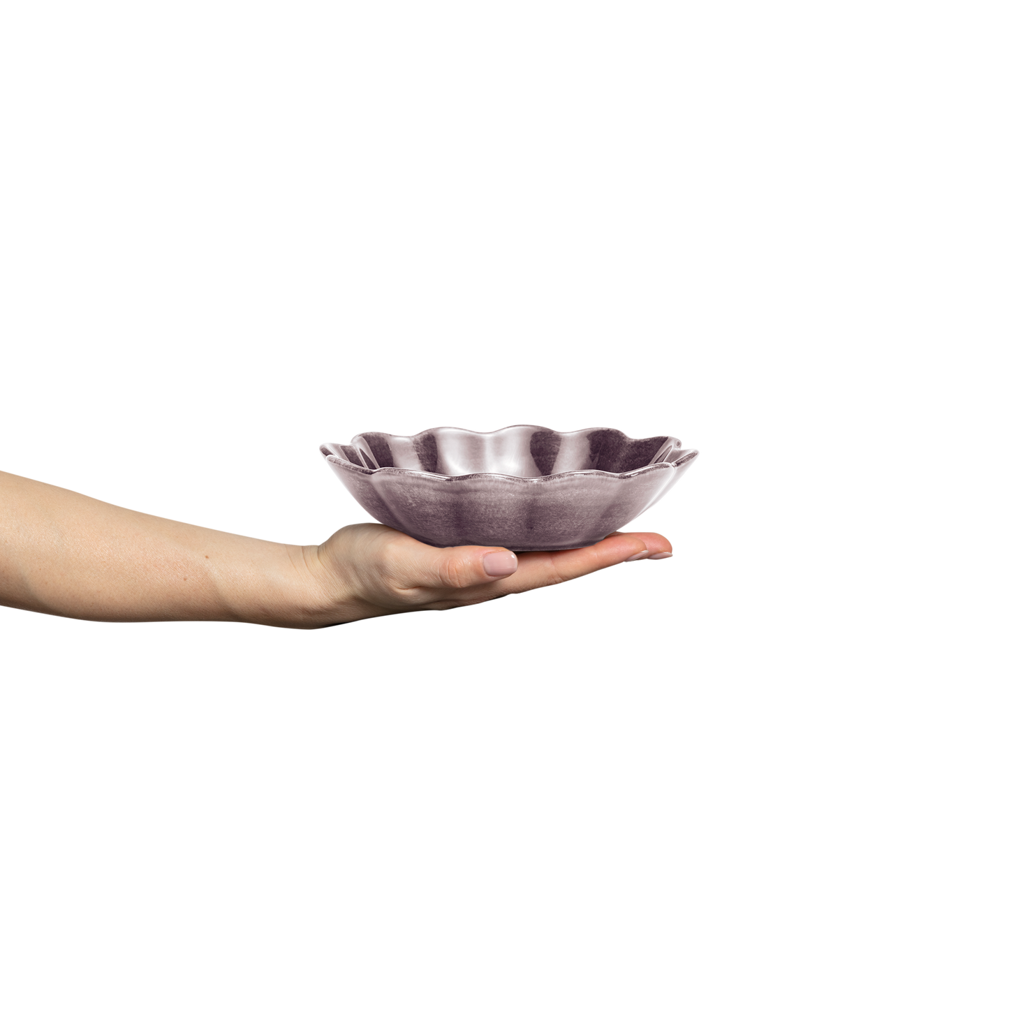 Oyster Bowl 18 x 16 cm / 40 cl Plum