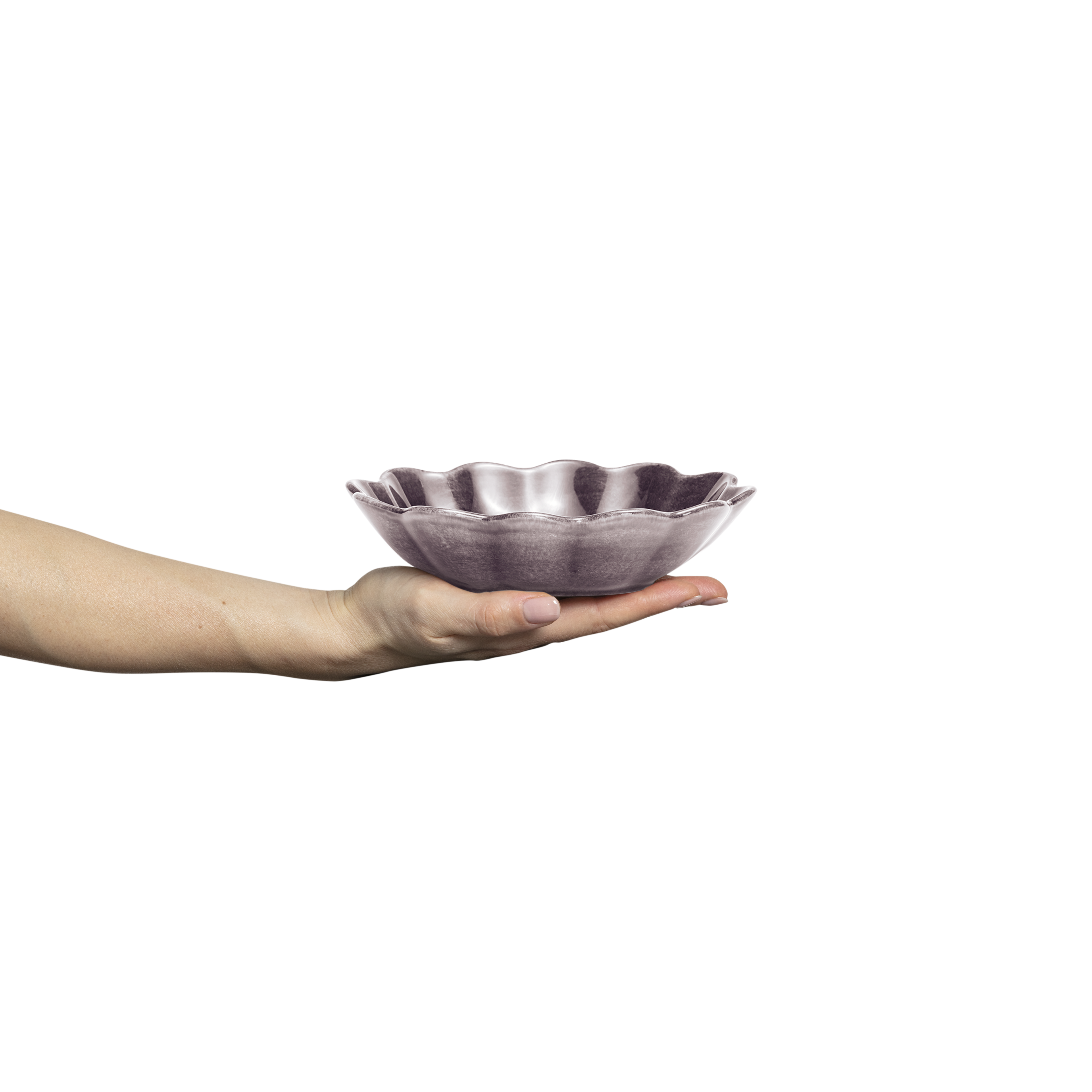 Oyster Bowl 18 x 16 cm / 40 cl Plum