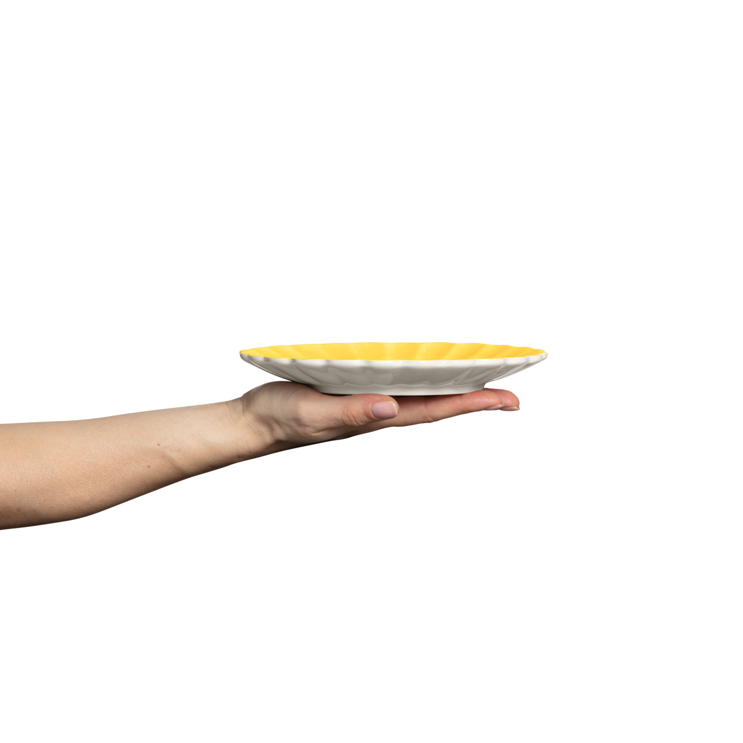 Oyster Plate 20 cm Yellow