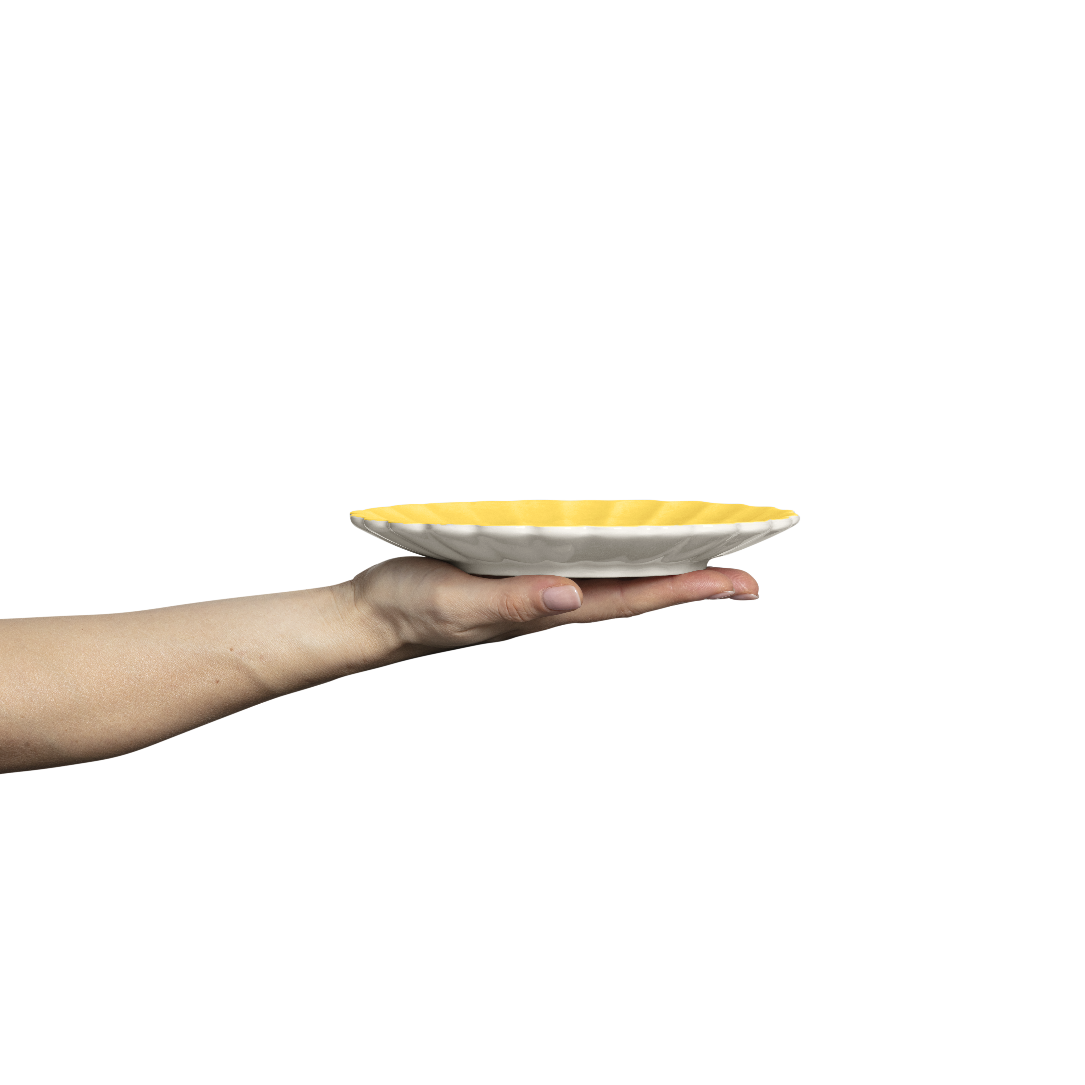 Oyster Plate 20 cm Yellow