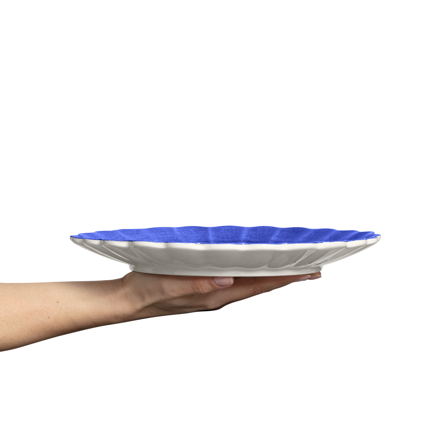Oyster Plate 28 cm Blue