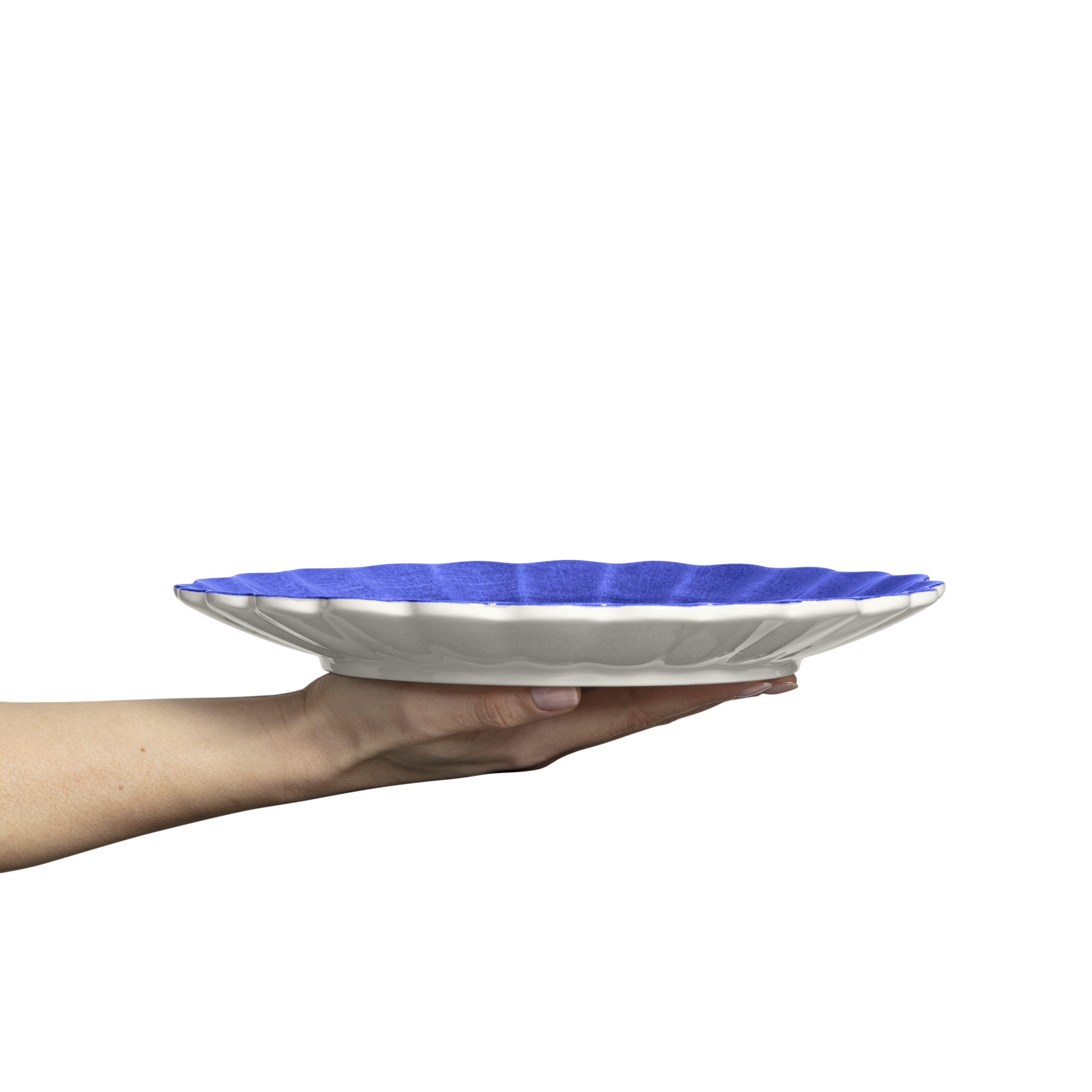 Oyster Plate 28 cm Blue