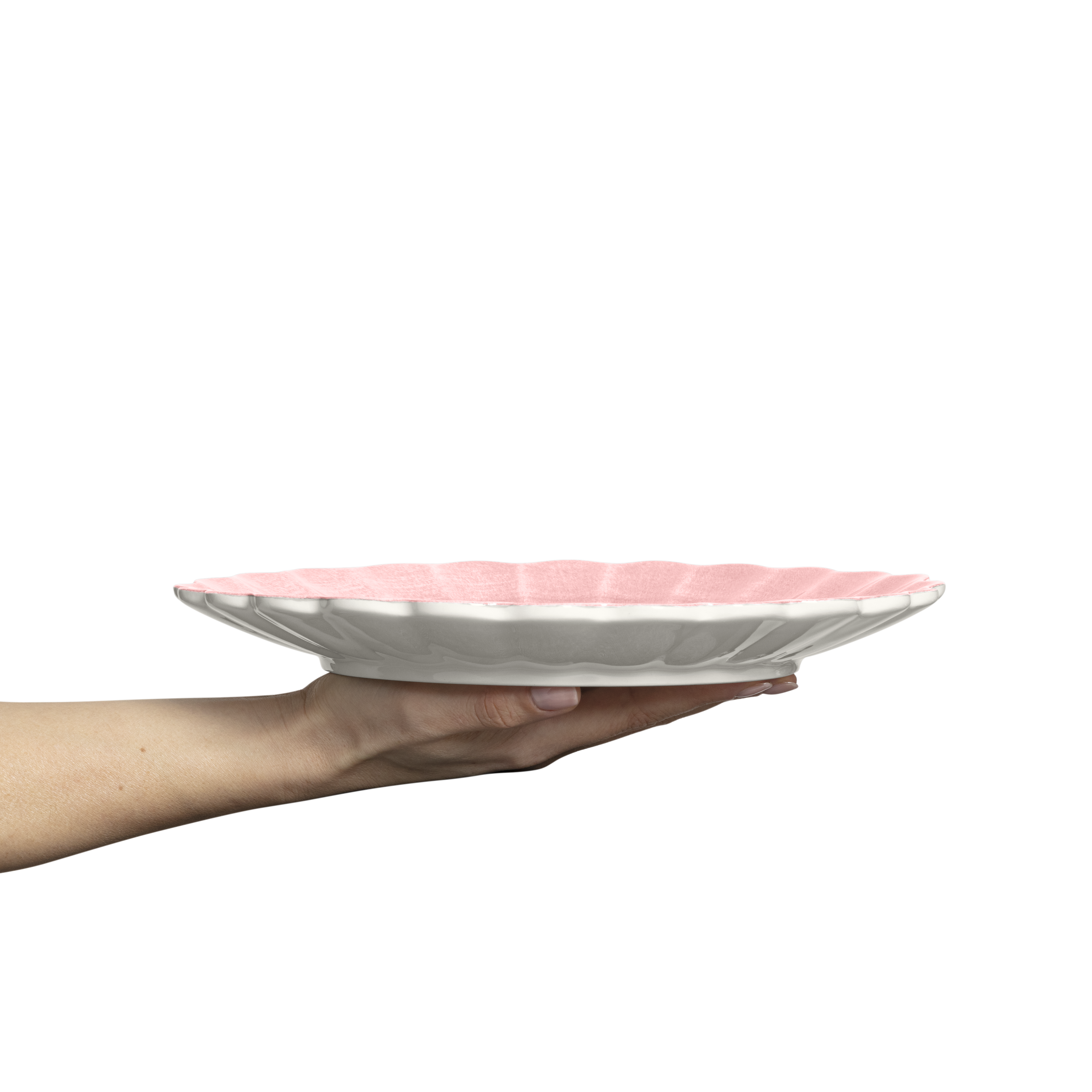 Oyster Plate 28 cm Light Pink